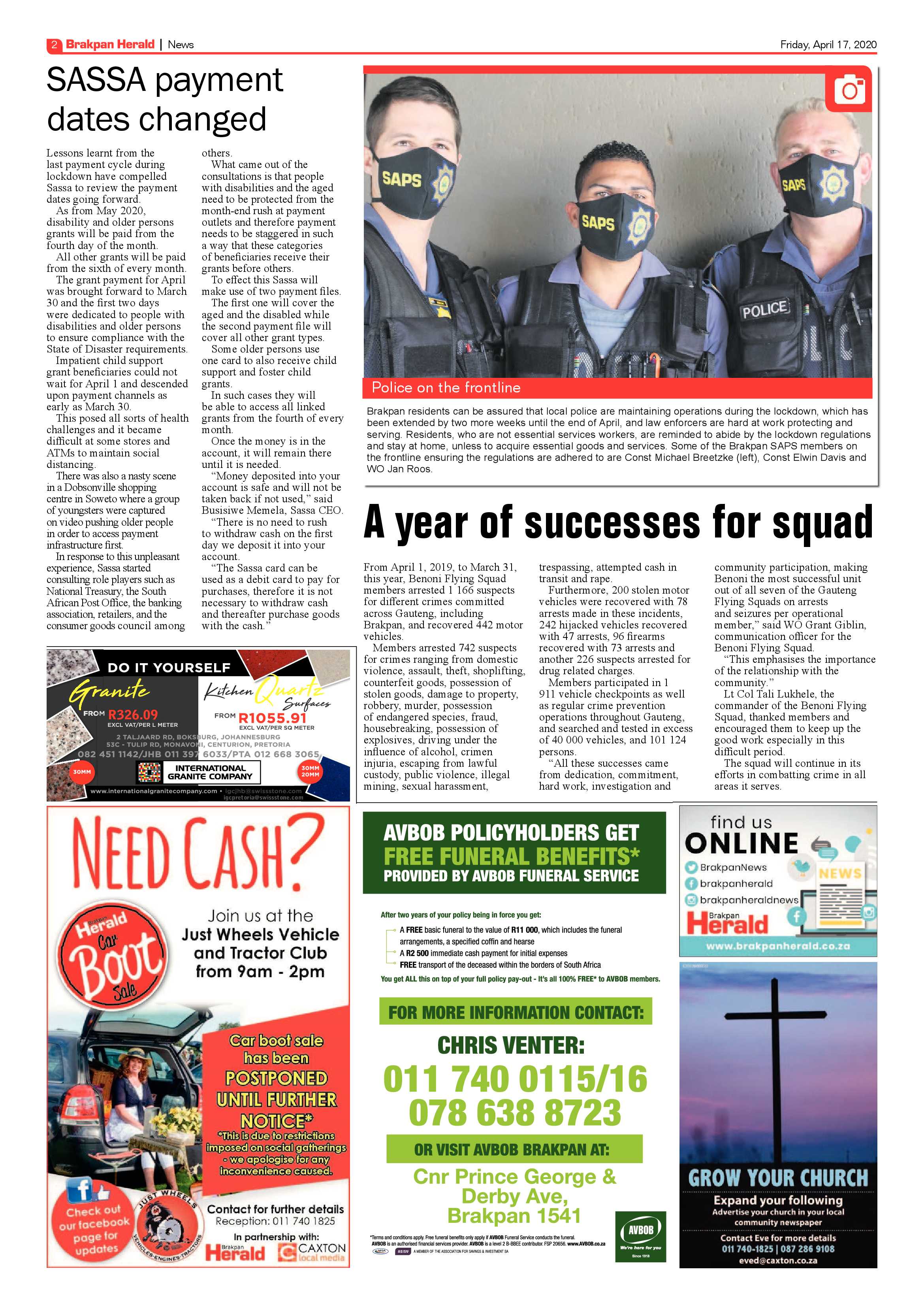 Brakpan Herald 17 April 2020 page 2