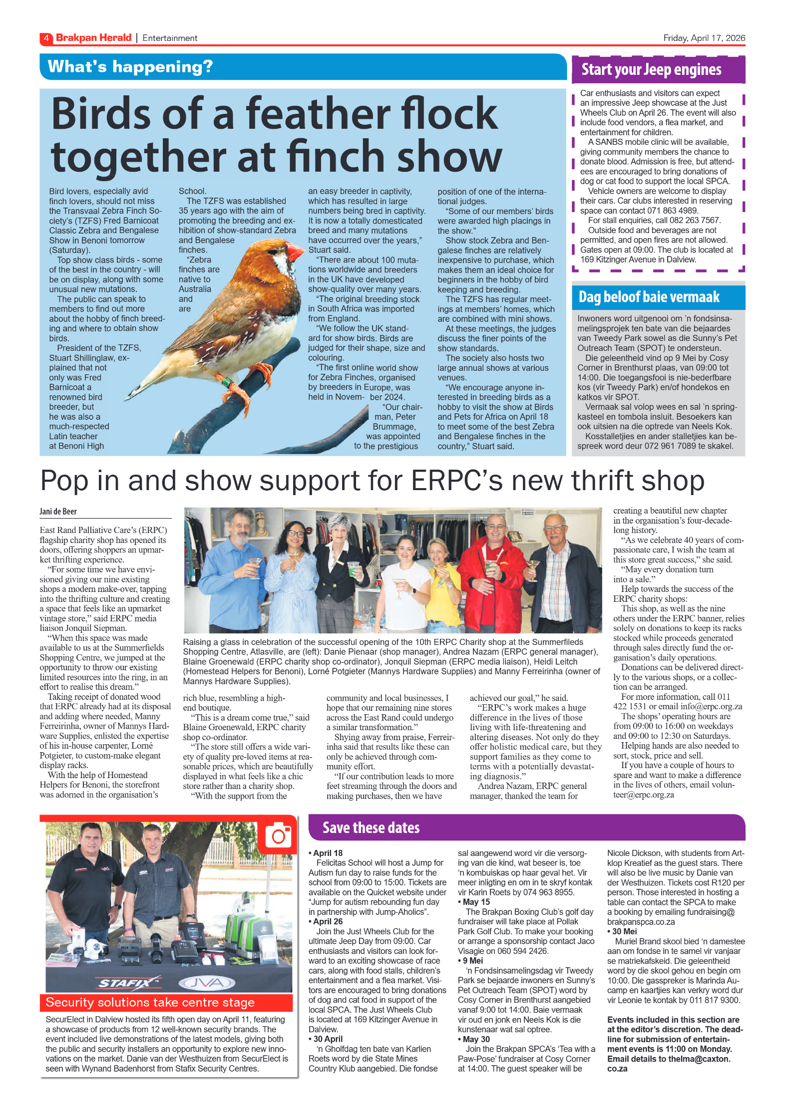 Brakpan Herald 17 April 2026 page 4
