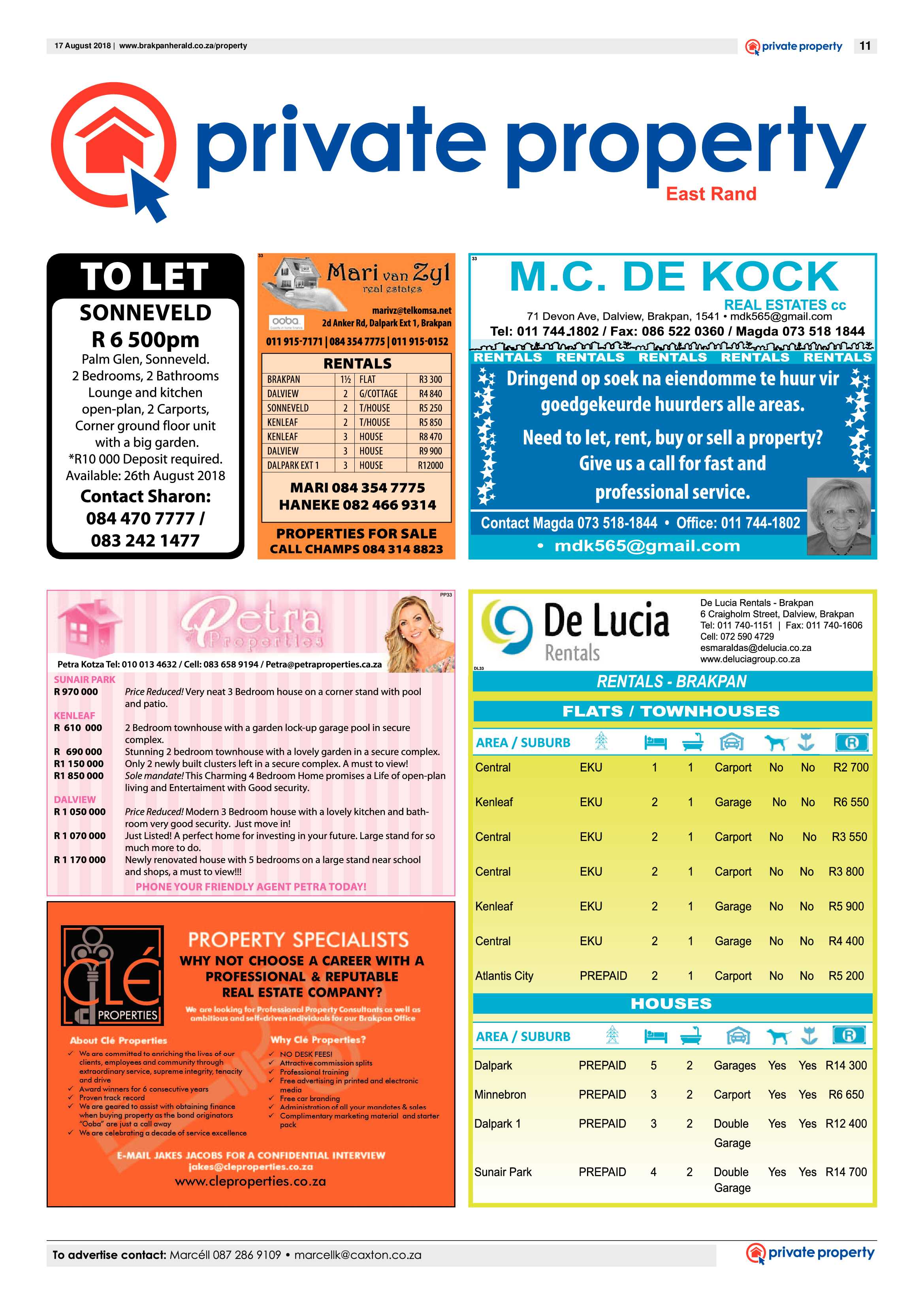 Brakpan Herald 17 August 2018 page 11