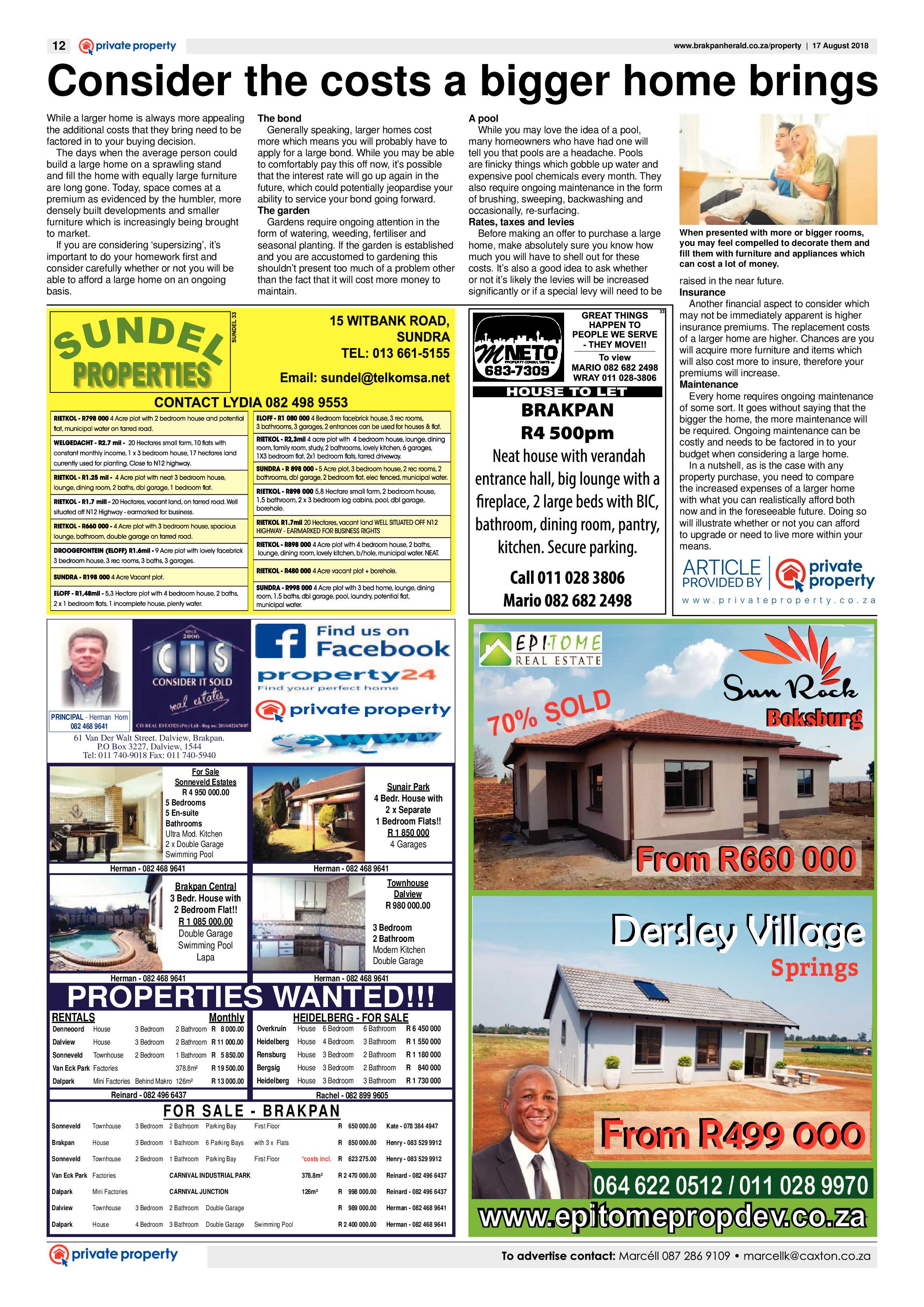 Brakpan Herald 17 August 2018 page 12