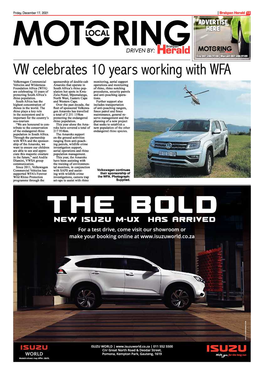 Brakpan Herald 17 December 2021 page 12