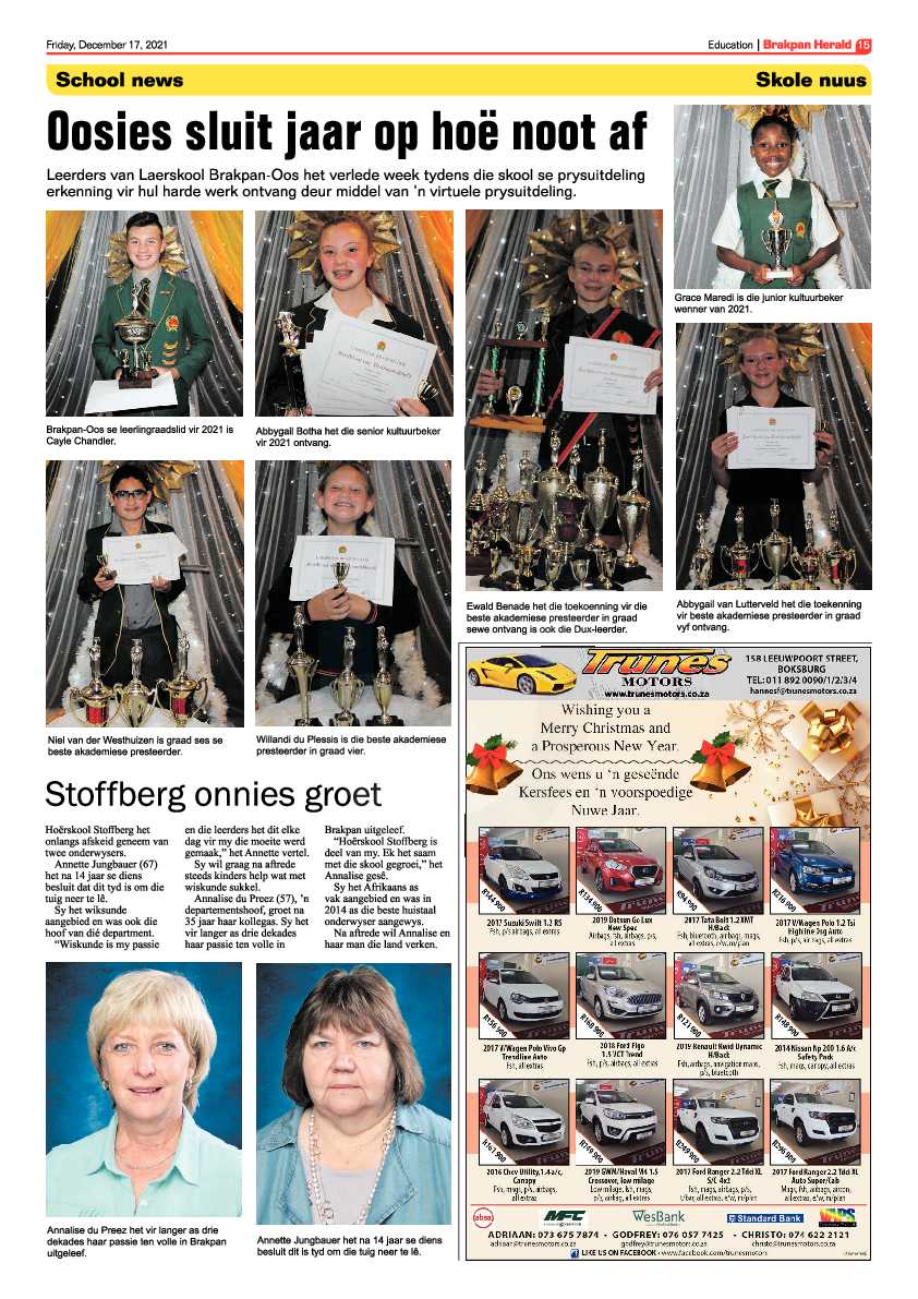 Brakpan Herald 17 December 2021 page 15