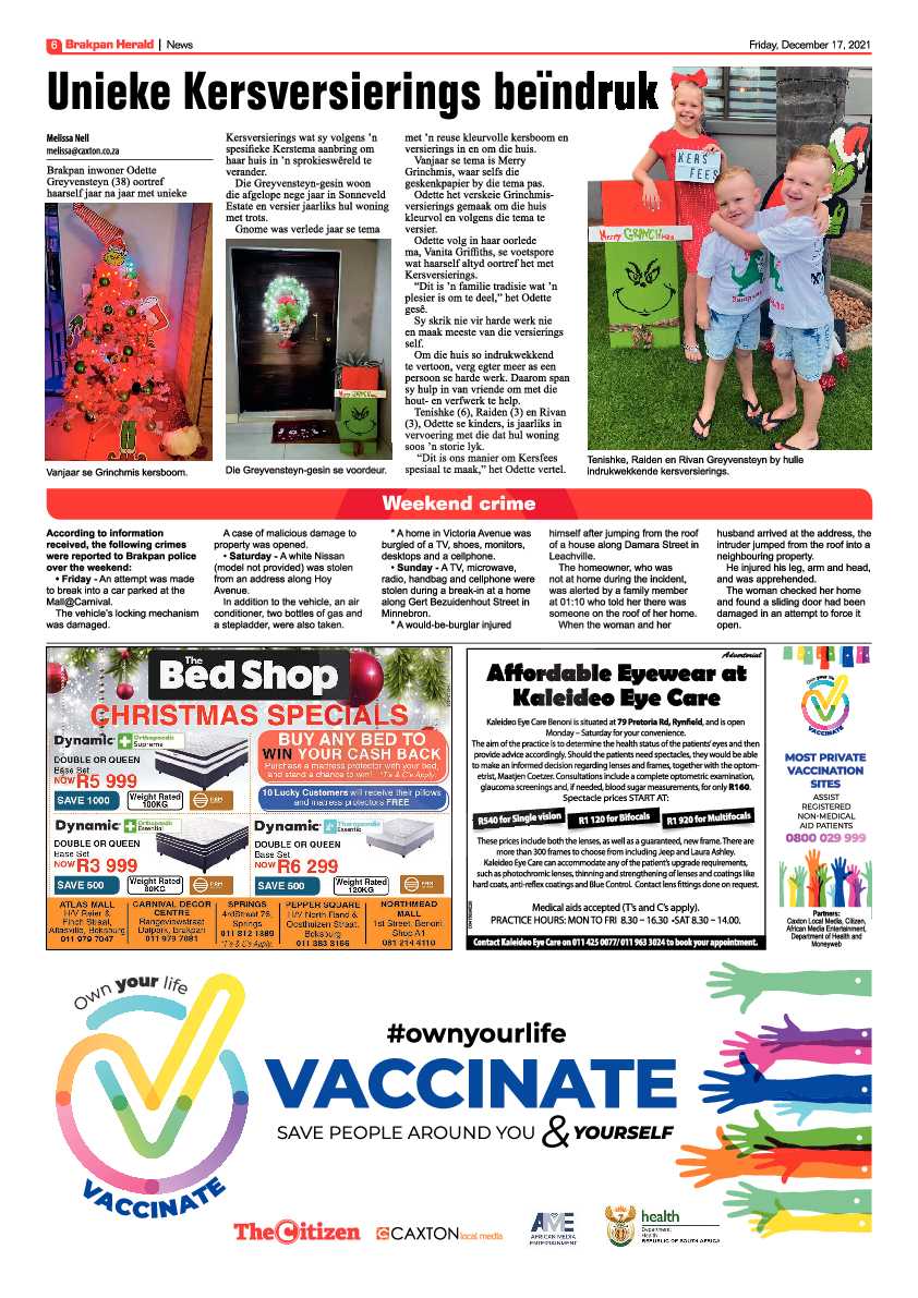 Brakpan Herald 17 December 2021 page 6