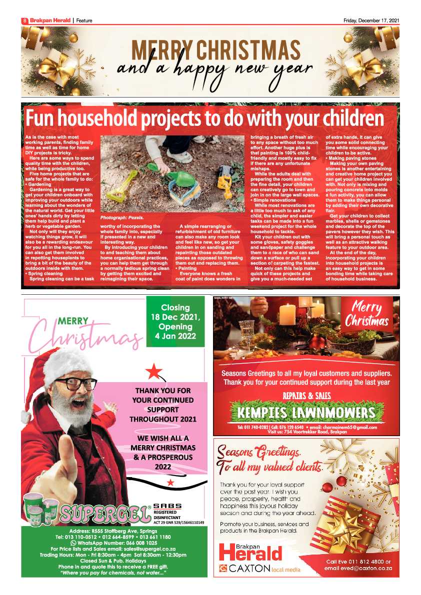 Brakpan Herald 17 December 2021 page 8