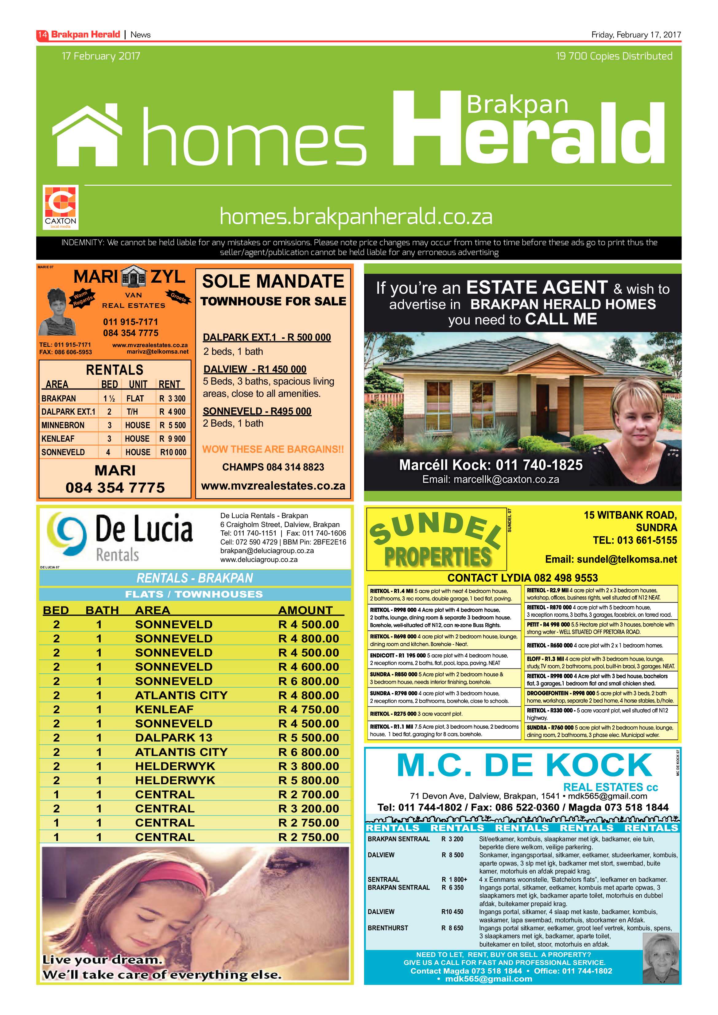 Brakpan Herald 17 February 2017 page 14