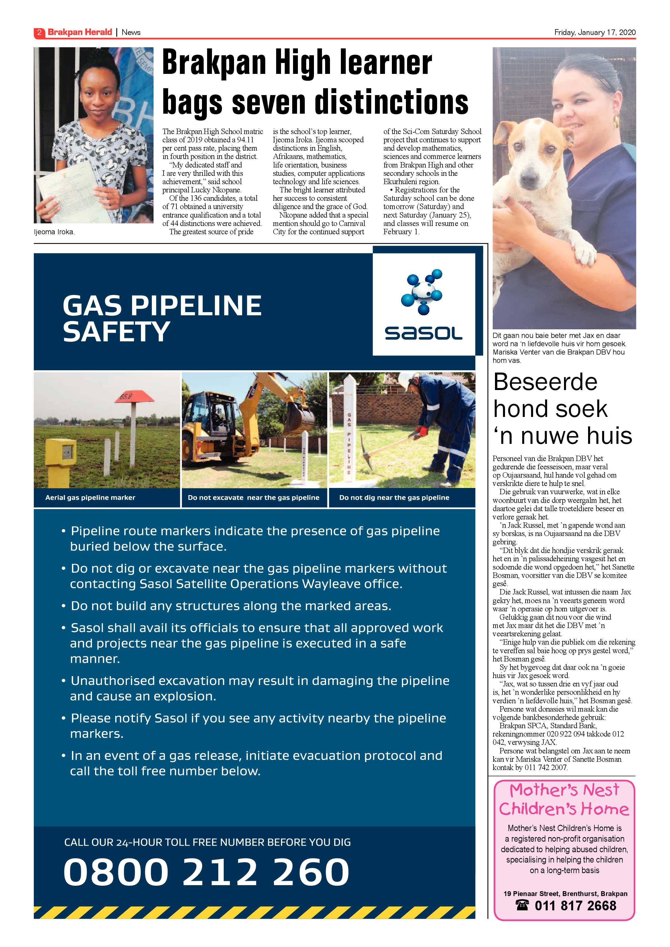 Brakpan Herald 17 January 2020 page 2