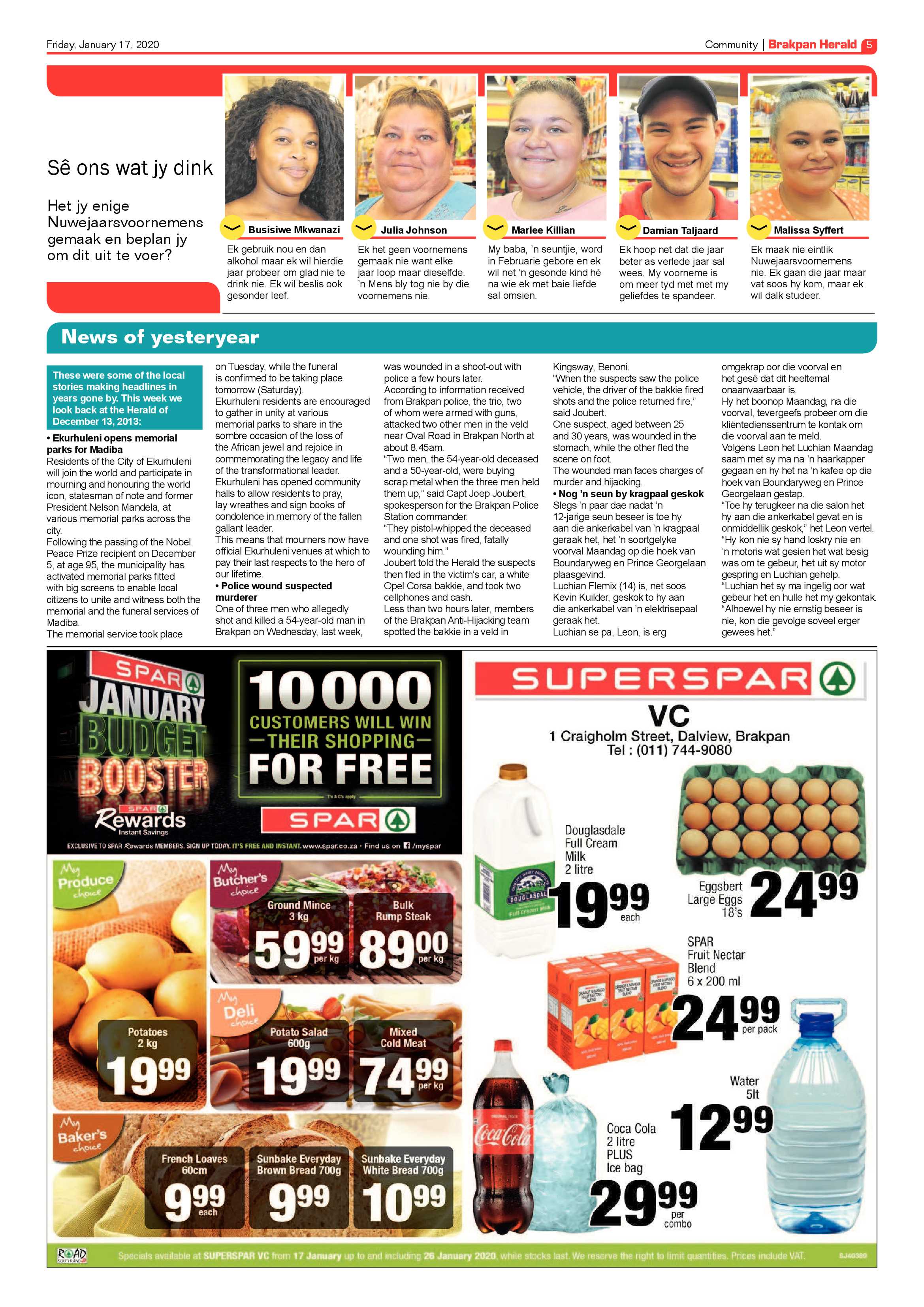 Brakpan Herald 17 January 2020 page 5