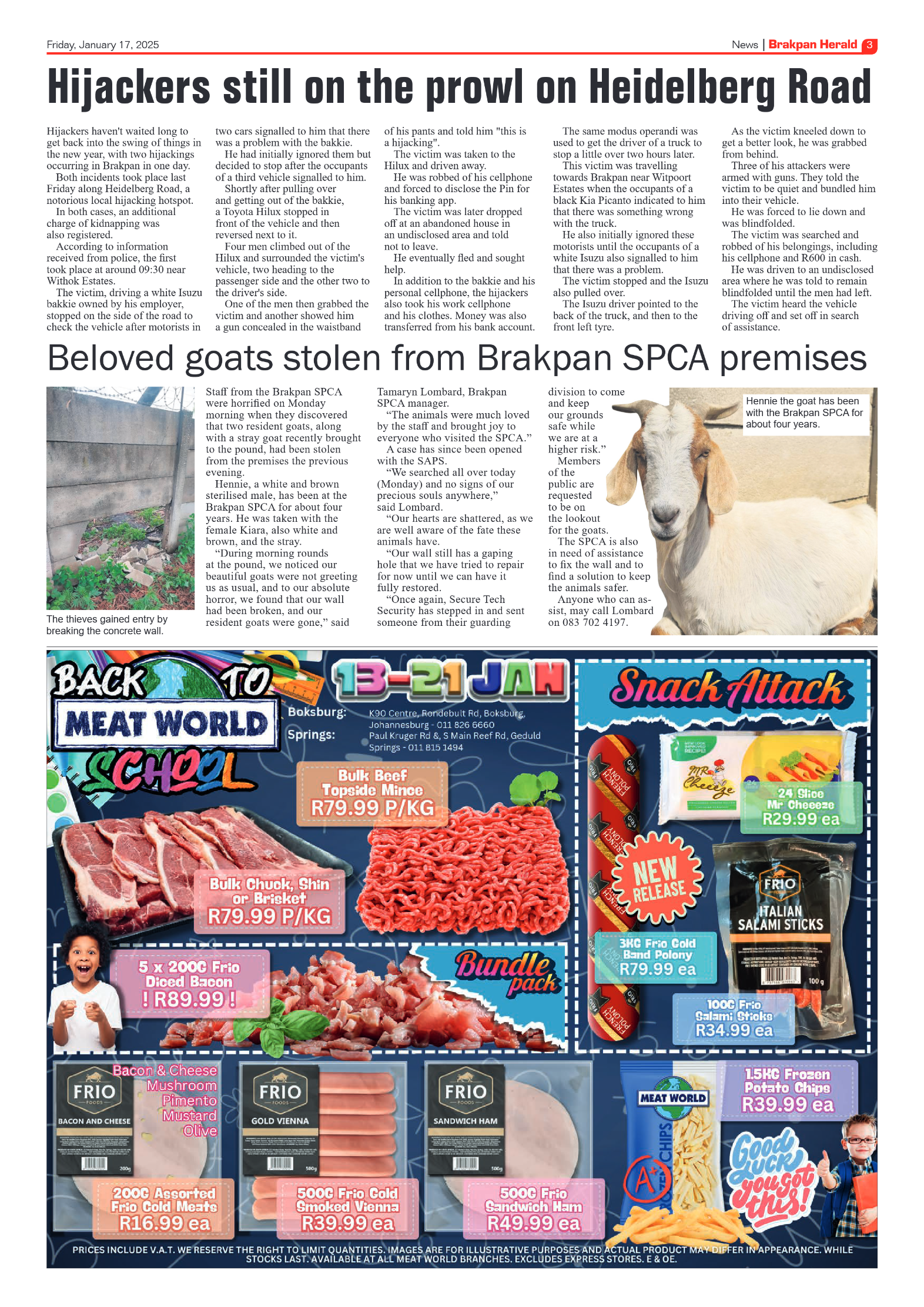 Brakpan Herald 17 January 2025 page 3