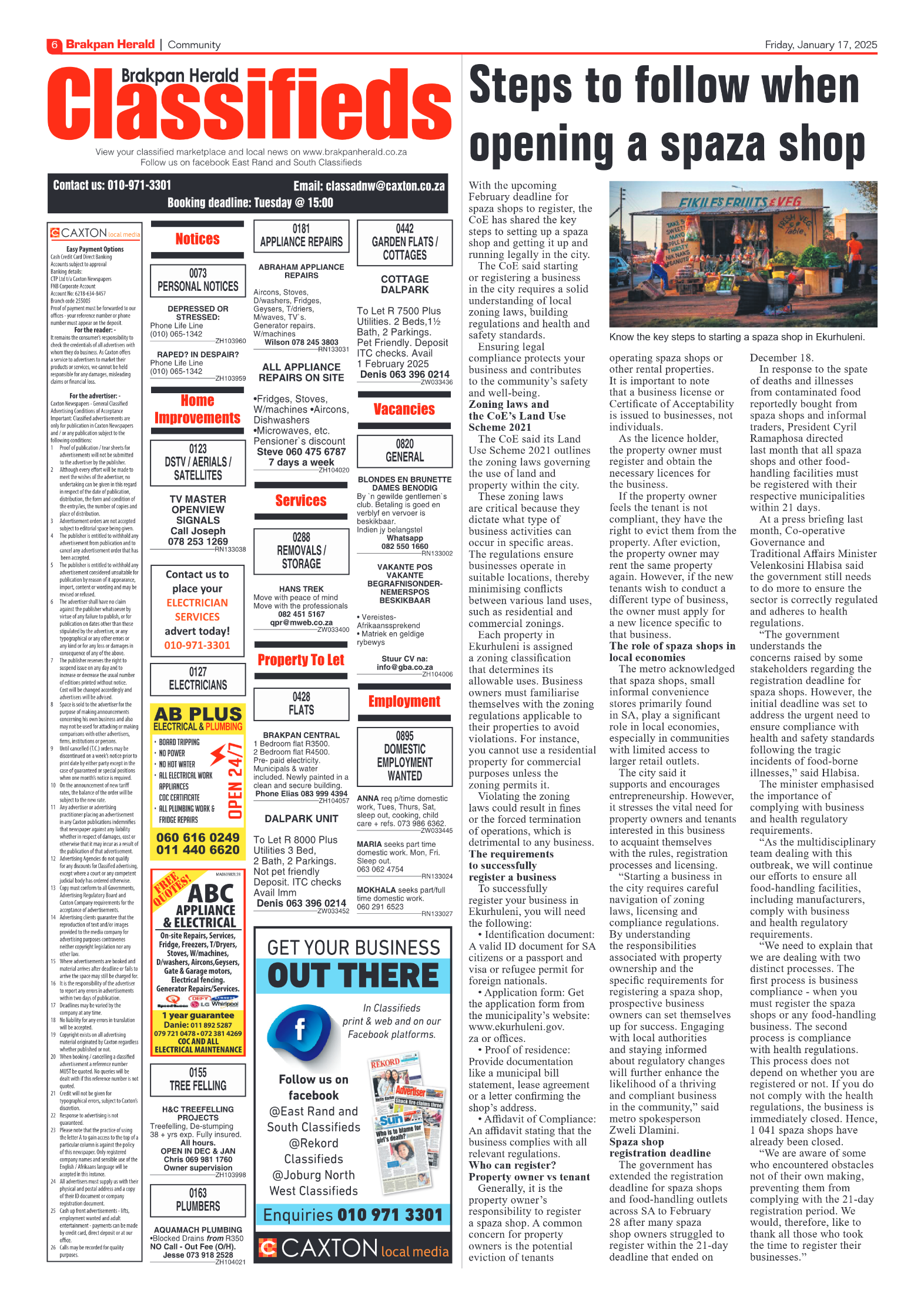 Brakpan Herald 17 January 2025 page 6