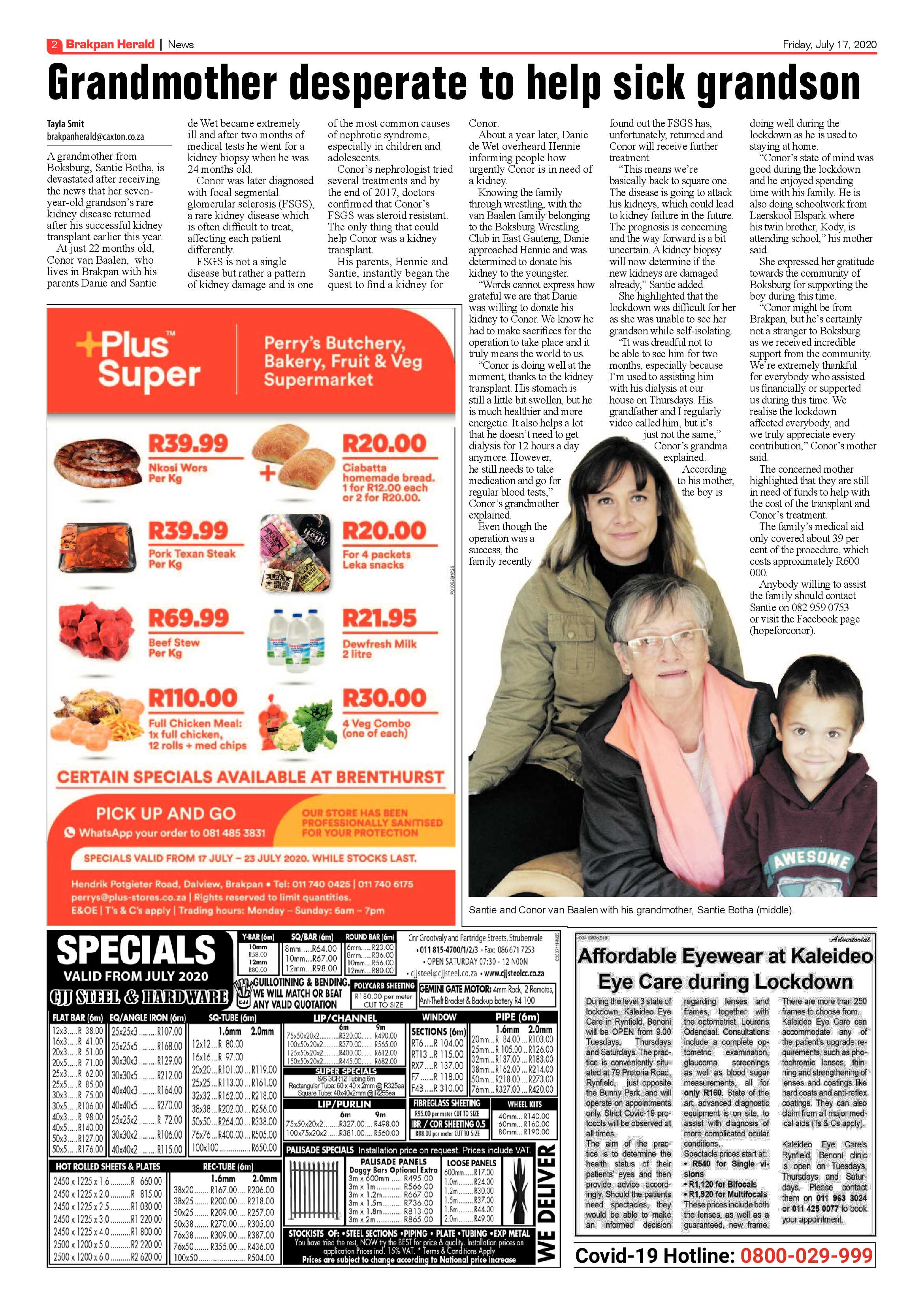 Brakpan Herald 17 July 2020 page 2