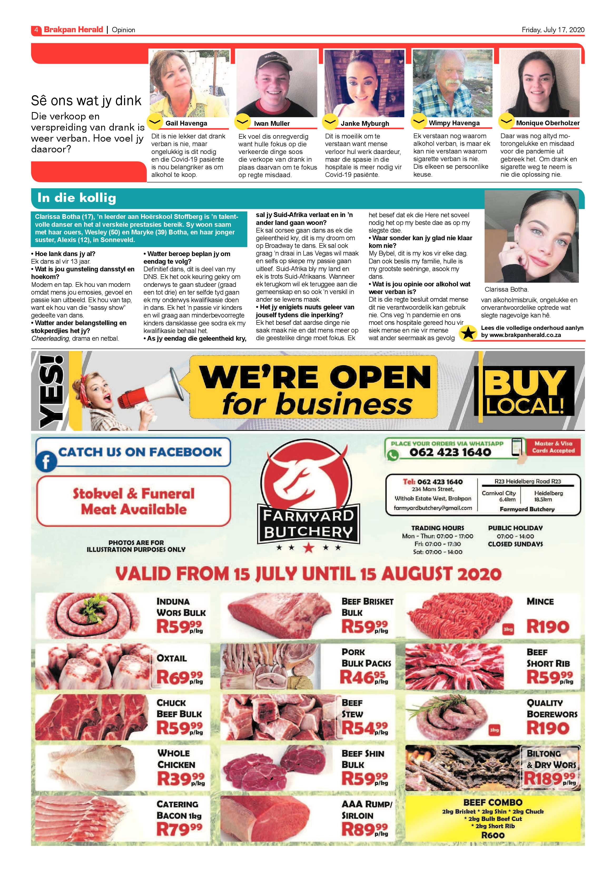 Brakpan Herald 17 July 2020 page 4