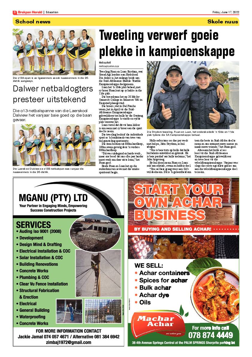 Brakpan Herald 17 June 2022 page 6