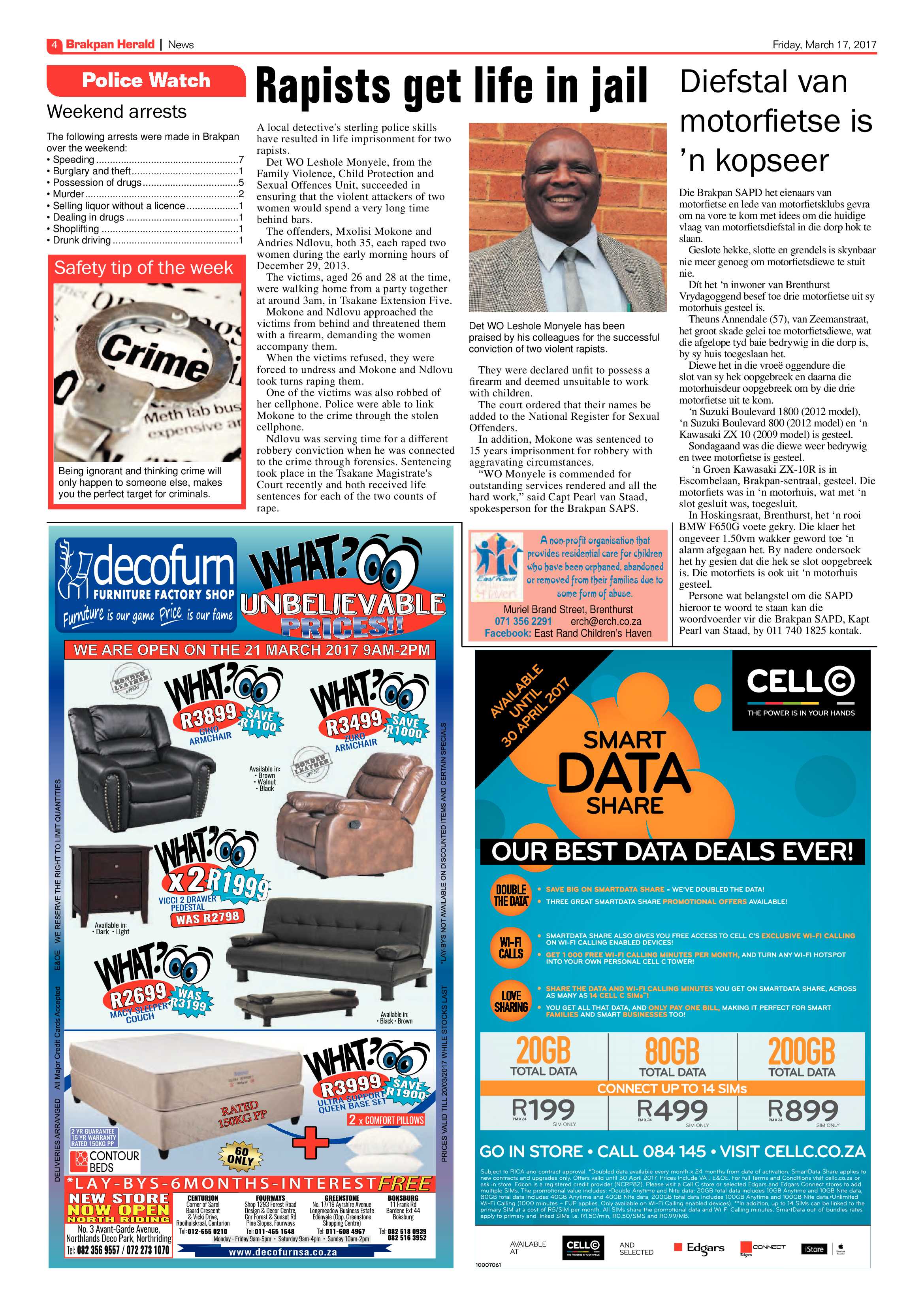 Brakpan Herald 17 March 2017 page 4