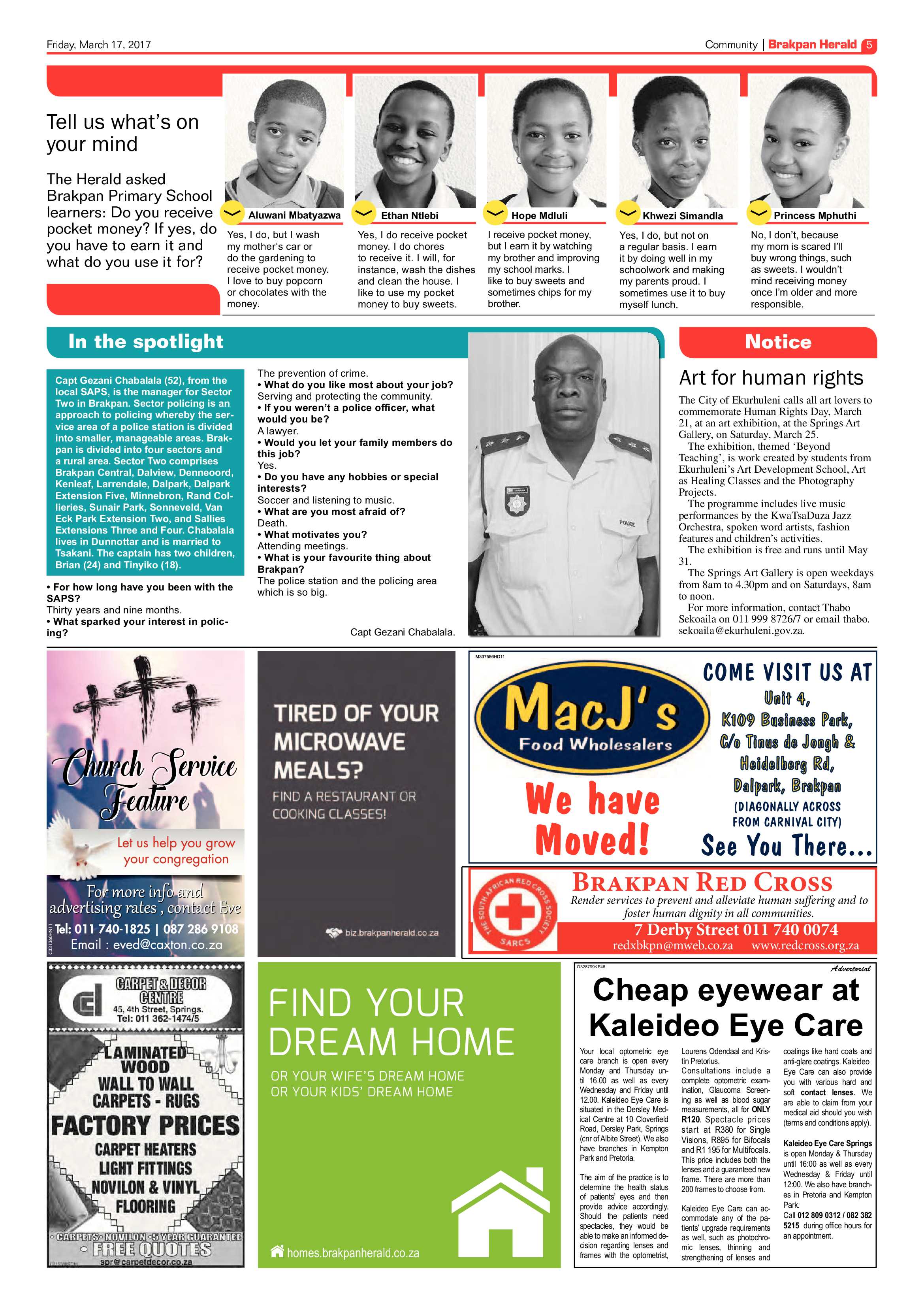 Brakpan Herald 17 March 2017 page 5