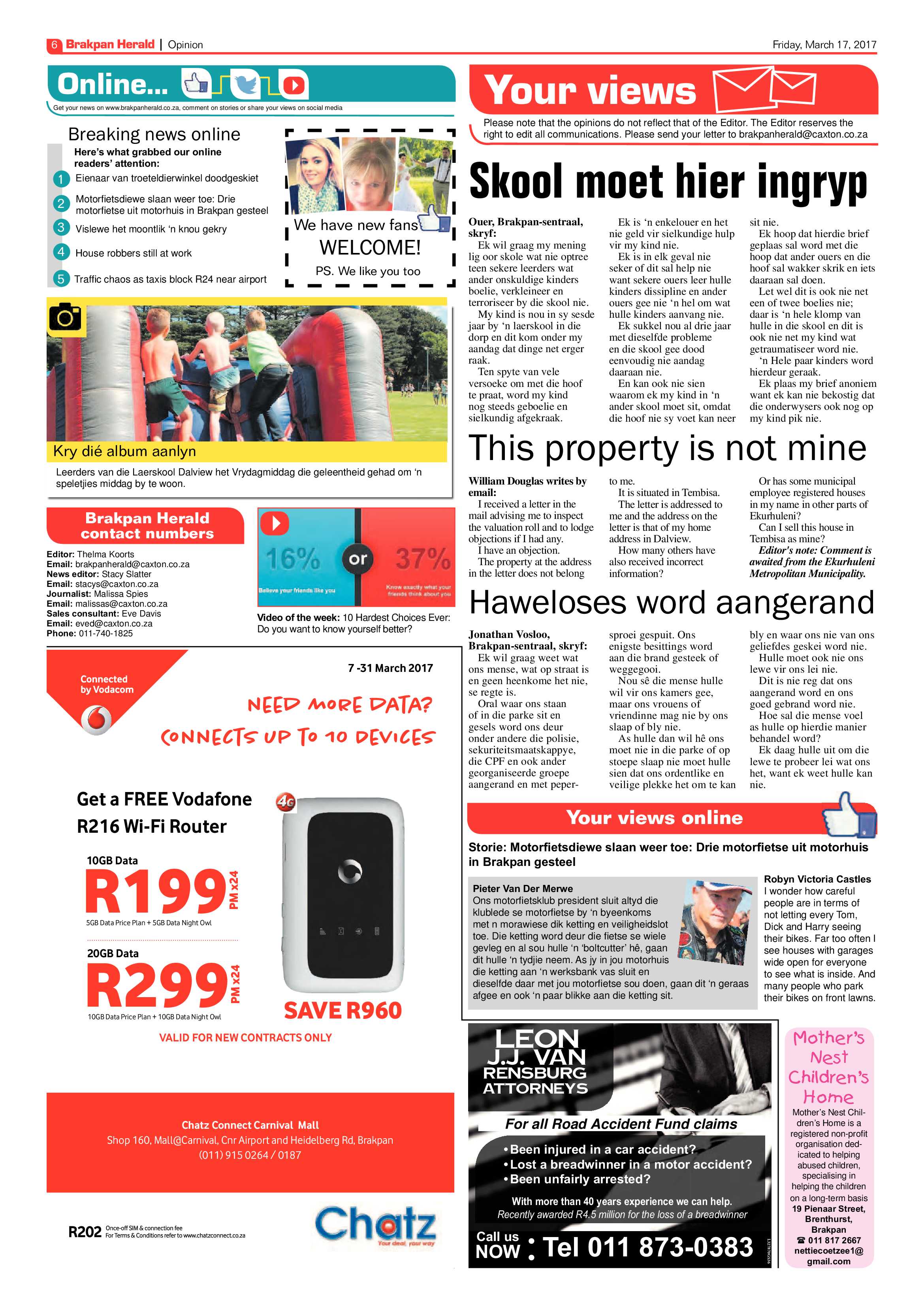 Brakpan Herald 17 March 2017 page 6