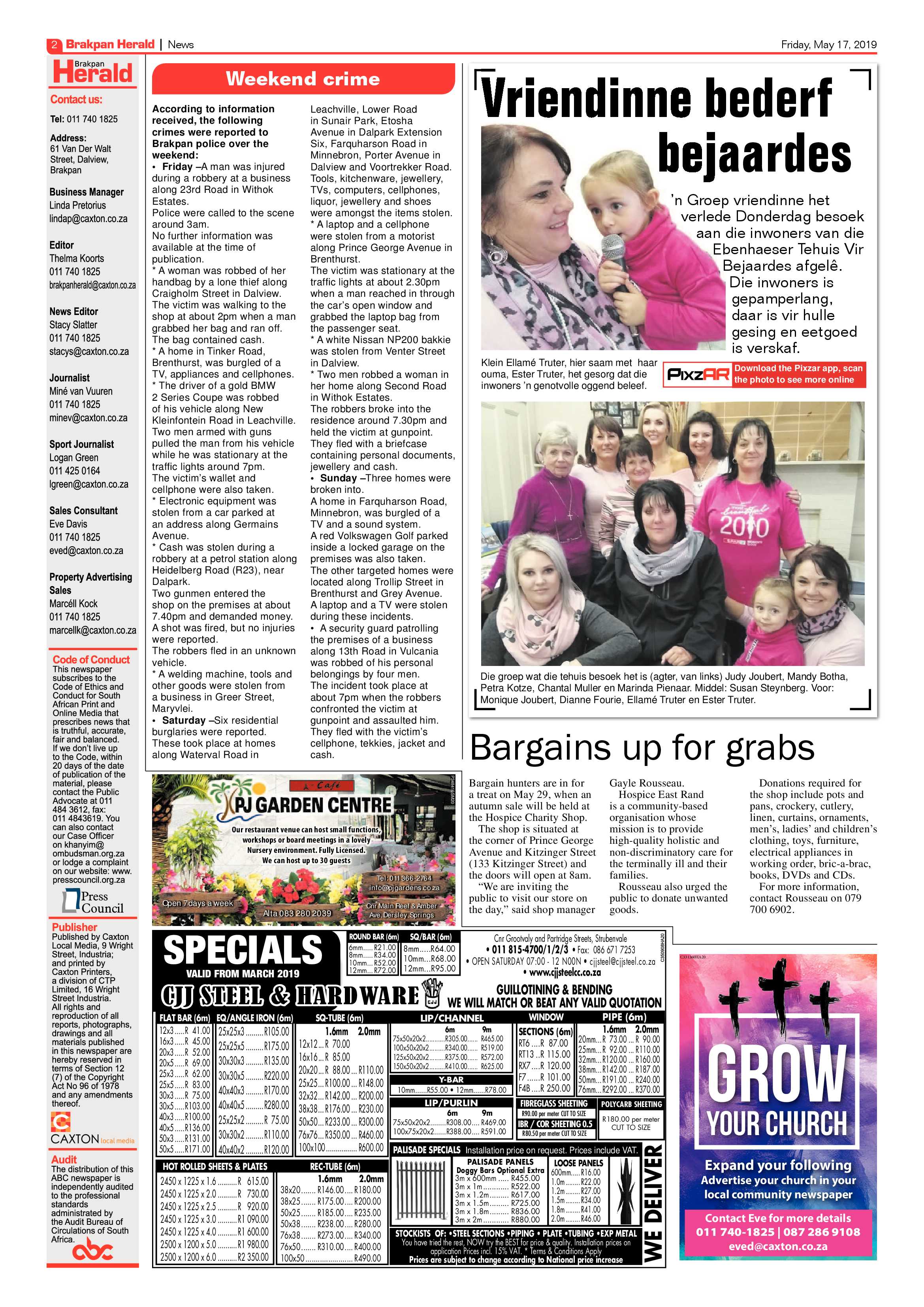 Brakpan Herald 17 May 2019 page 2