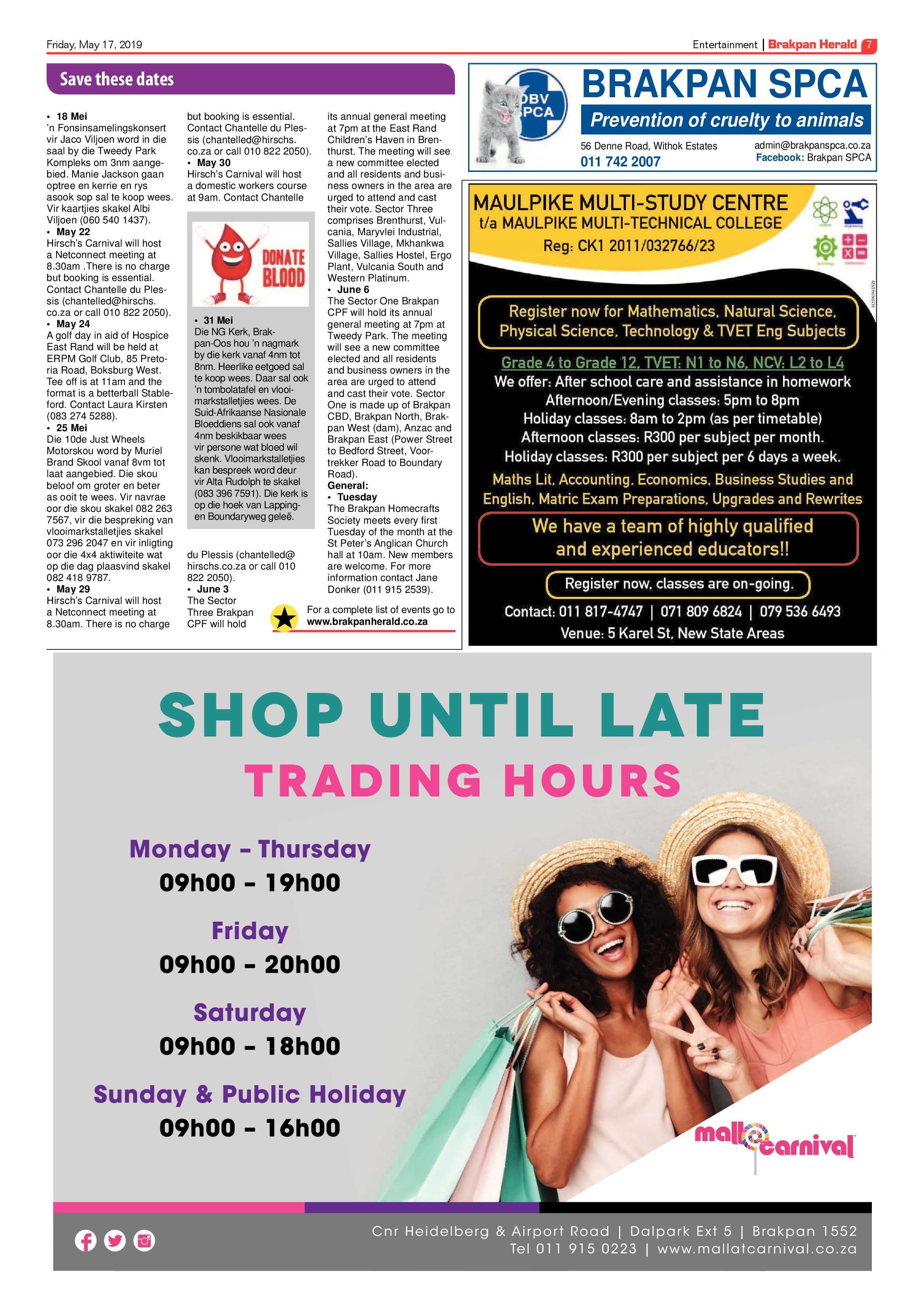 Brakpan Herald 17 May 2019 page 7