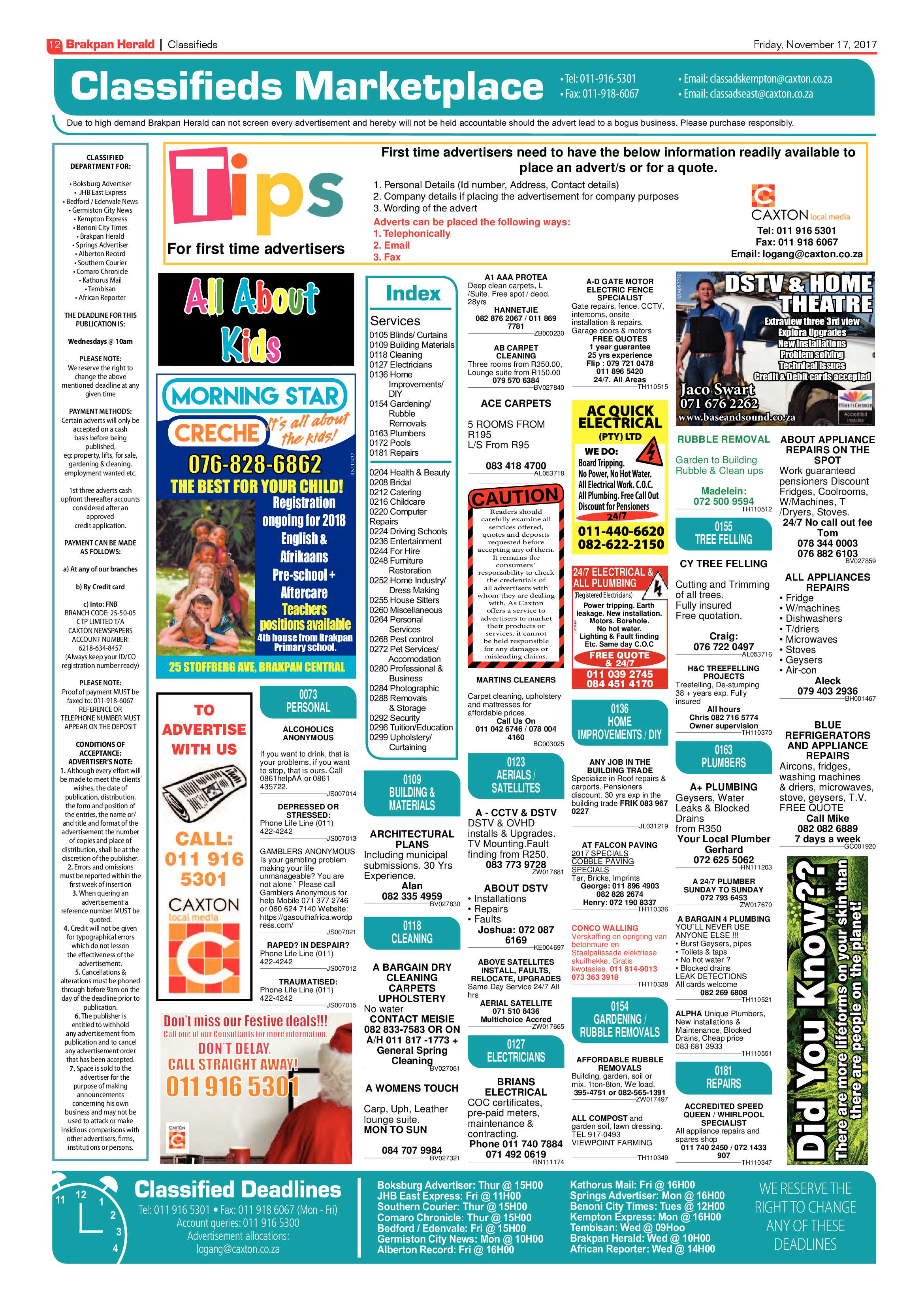 Brakpan Herald 17 November 2017 page 12