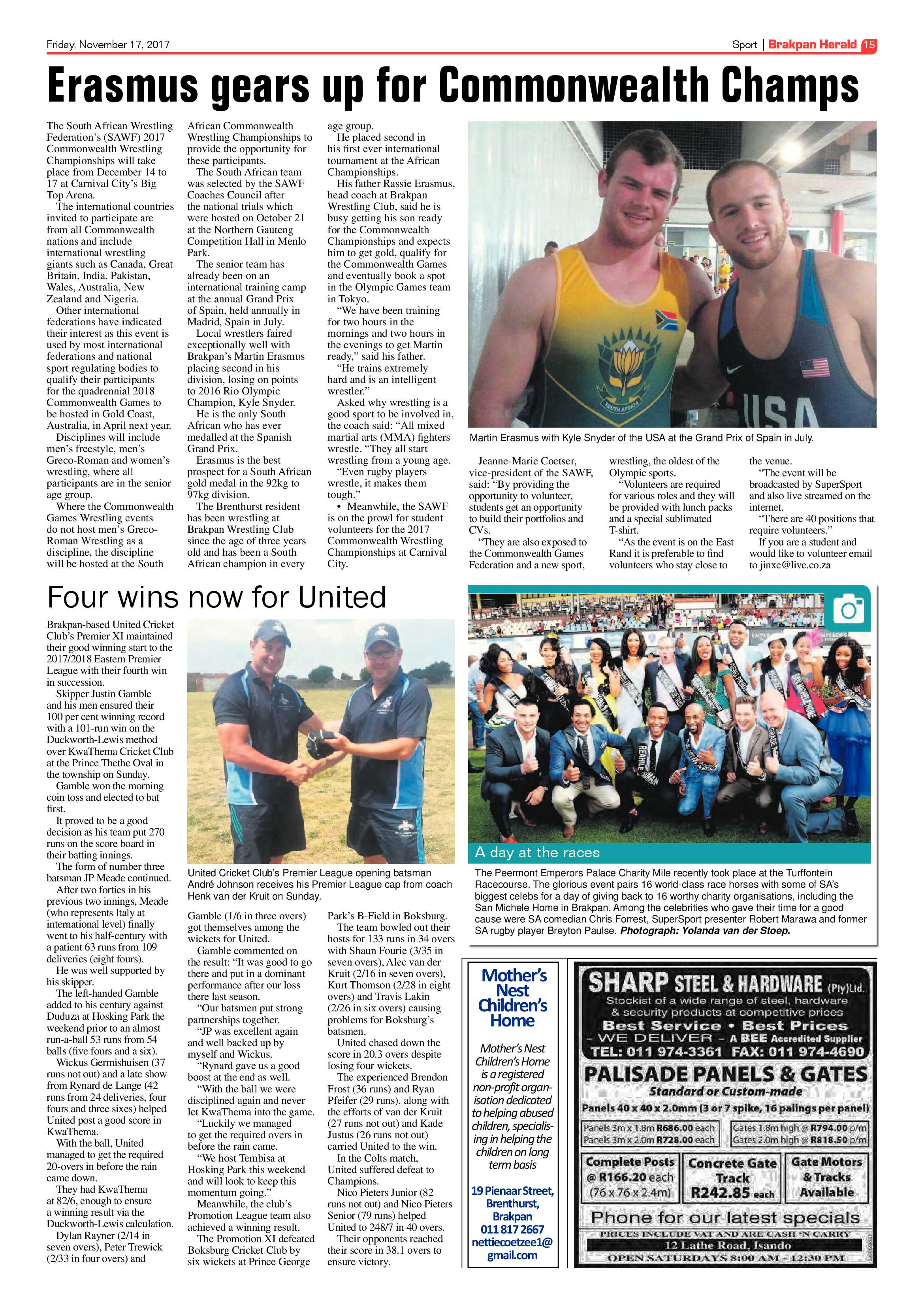 Brakpan Herald 17 November 2017 page 15