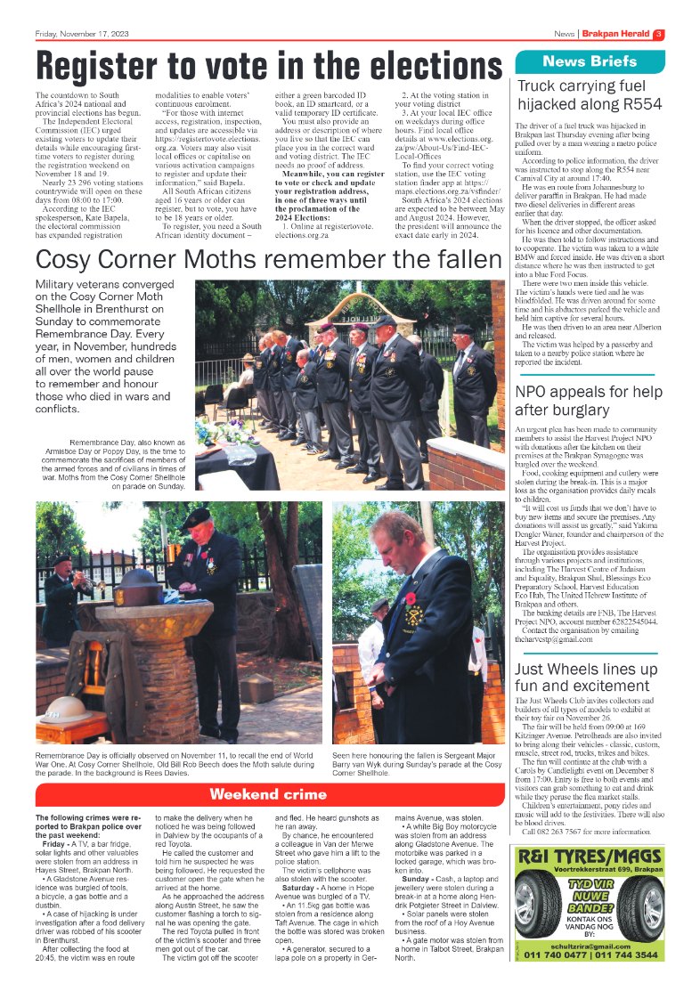 Brakpan Herald 17 November 2023 page 3