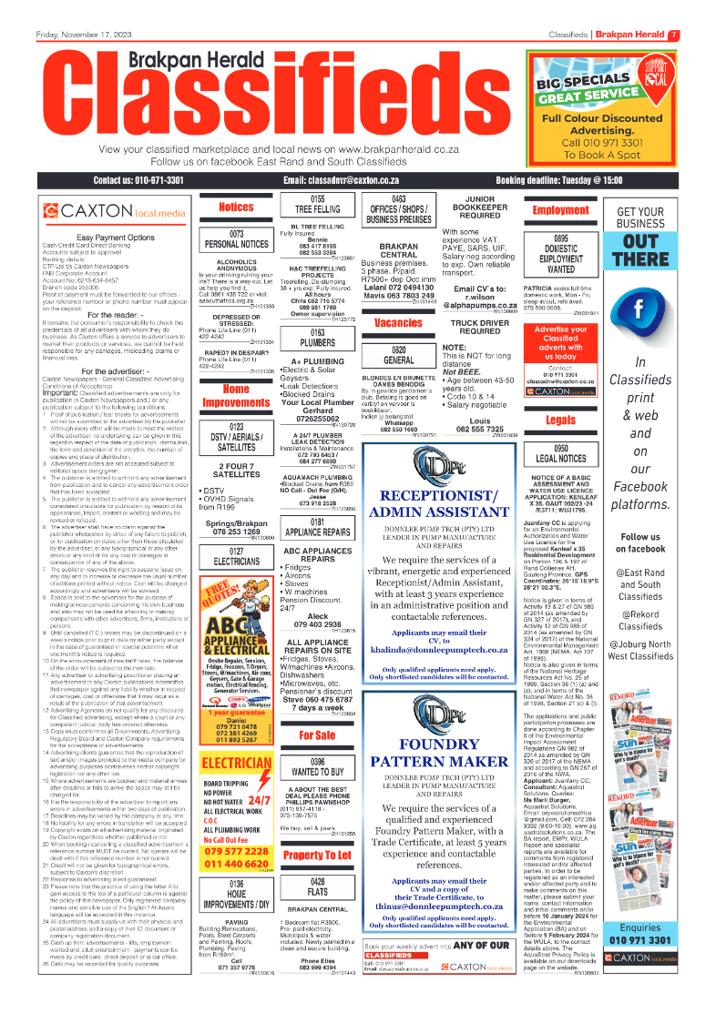 Brakpan Herald 17 November 2023 page 7