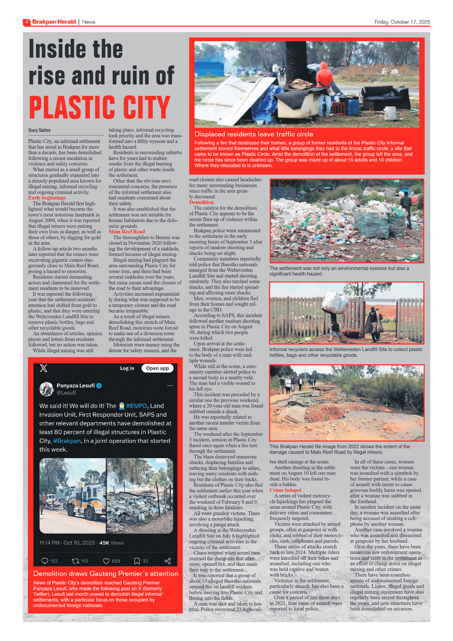 Brakpan Herald 17 October 2025 page 4