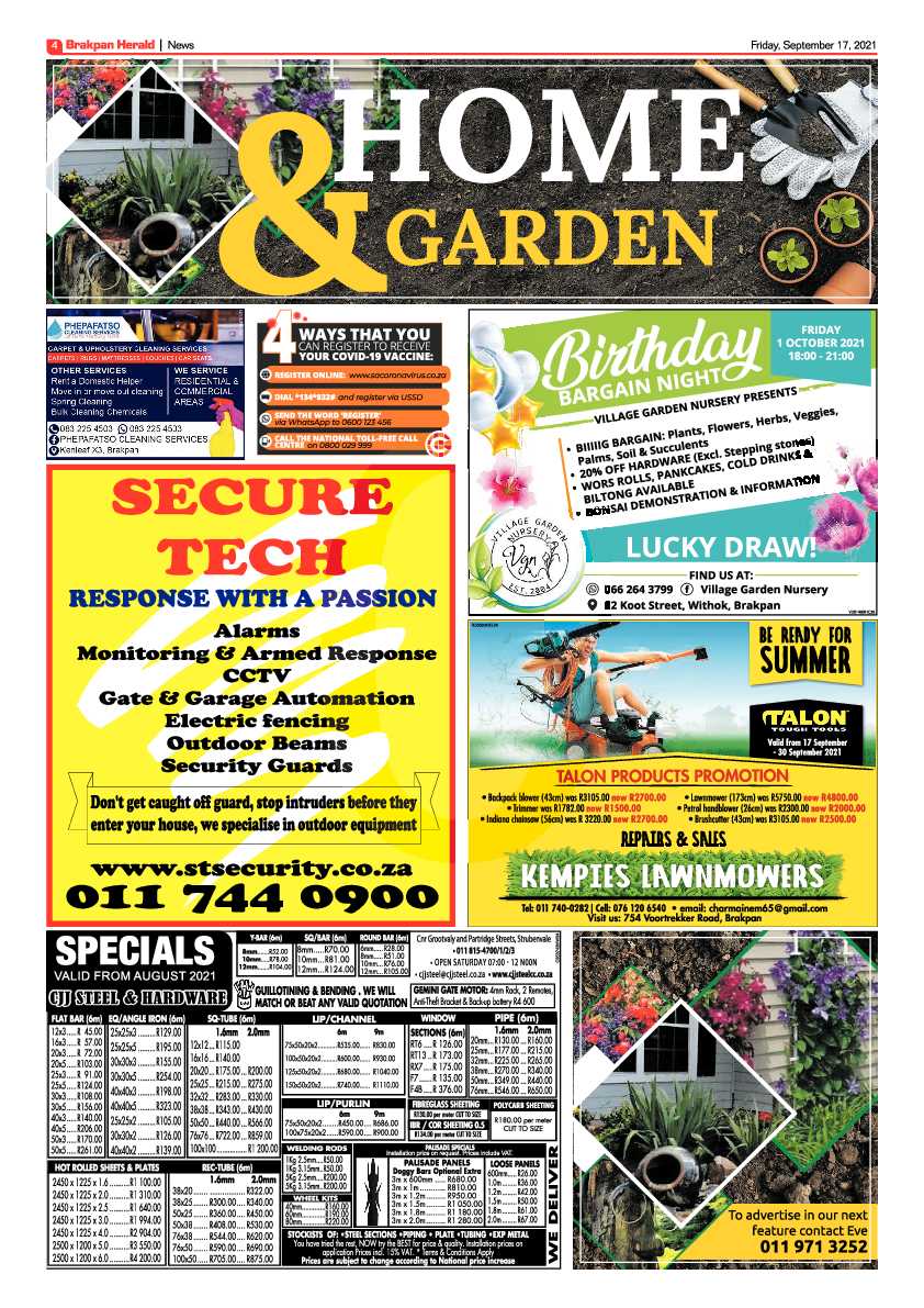 Brakpan Herald 17 September 2021 page 4