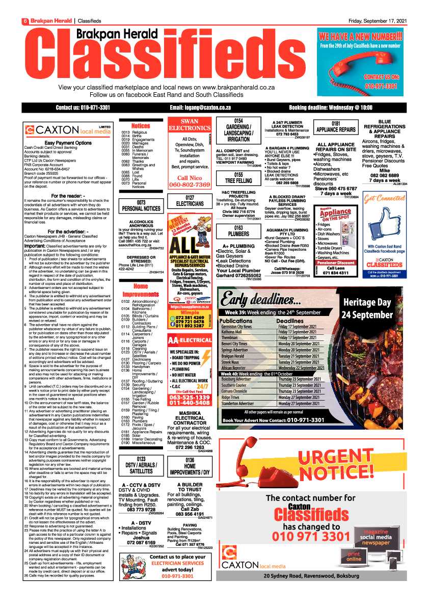 Brakpan Herald 17 September 2021 page 6