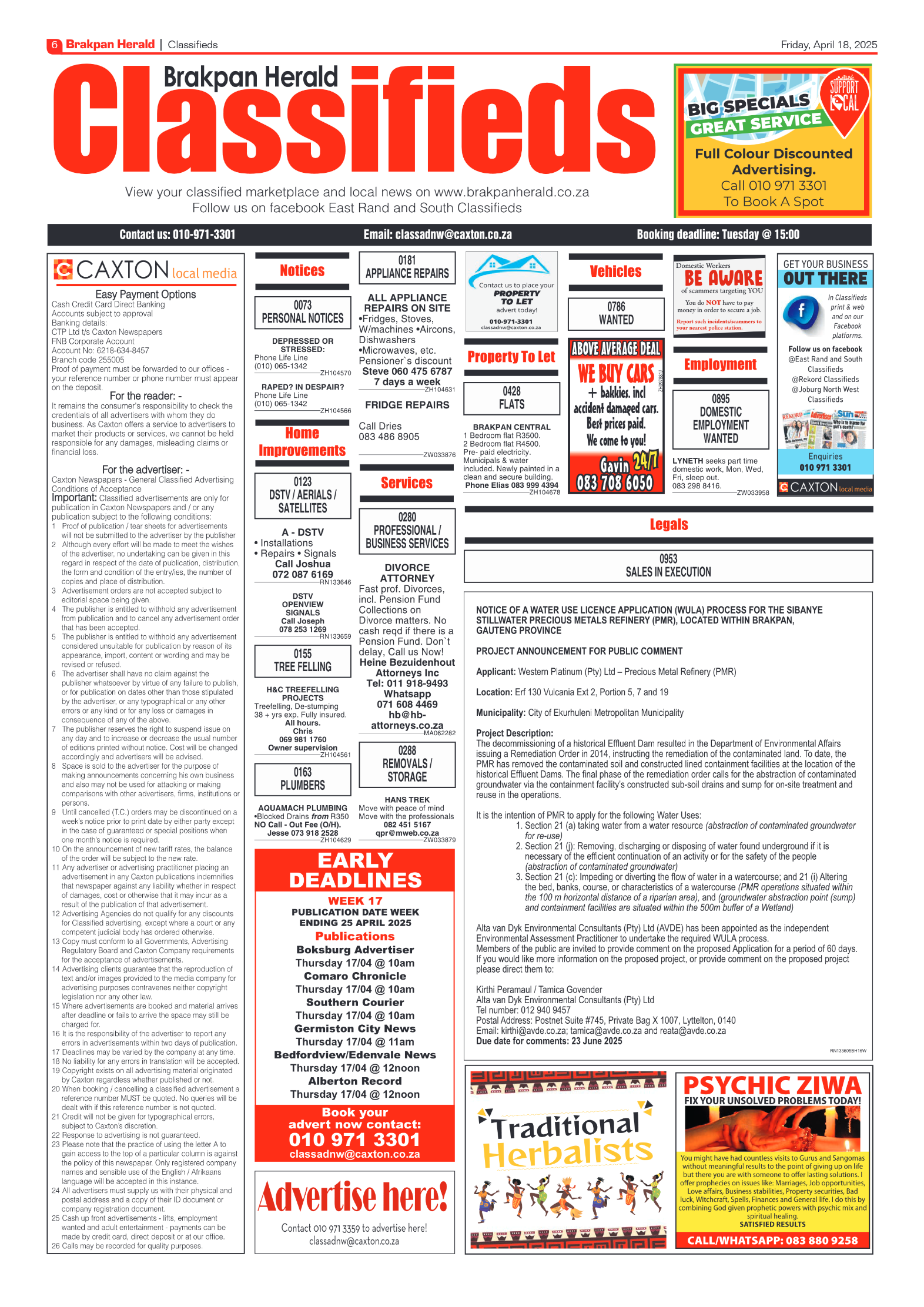 Brakpan Herald 18 April 2025 page 6