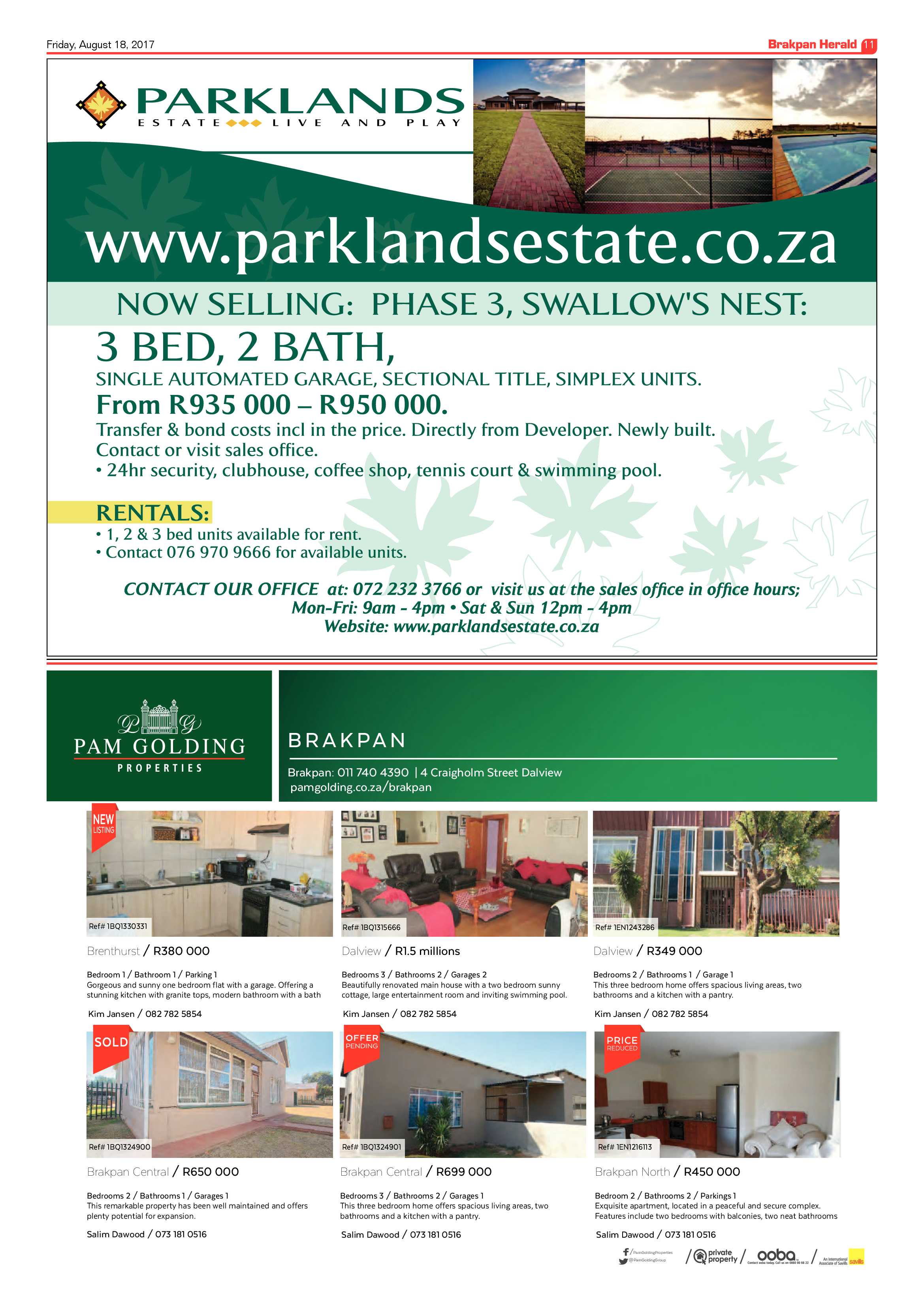Brakpan Herald 18 August 2017 page 11