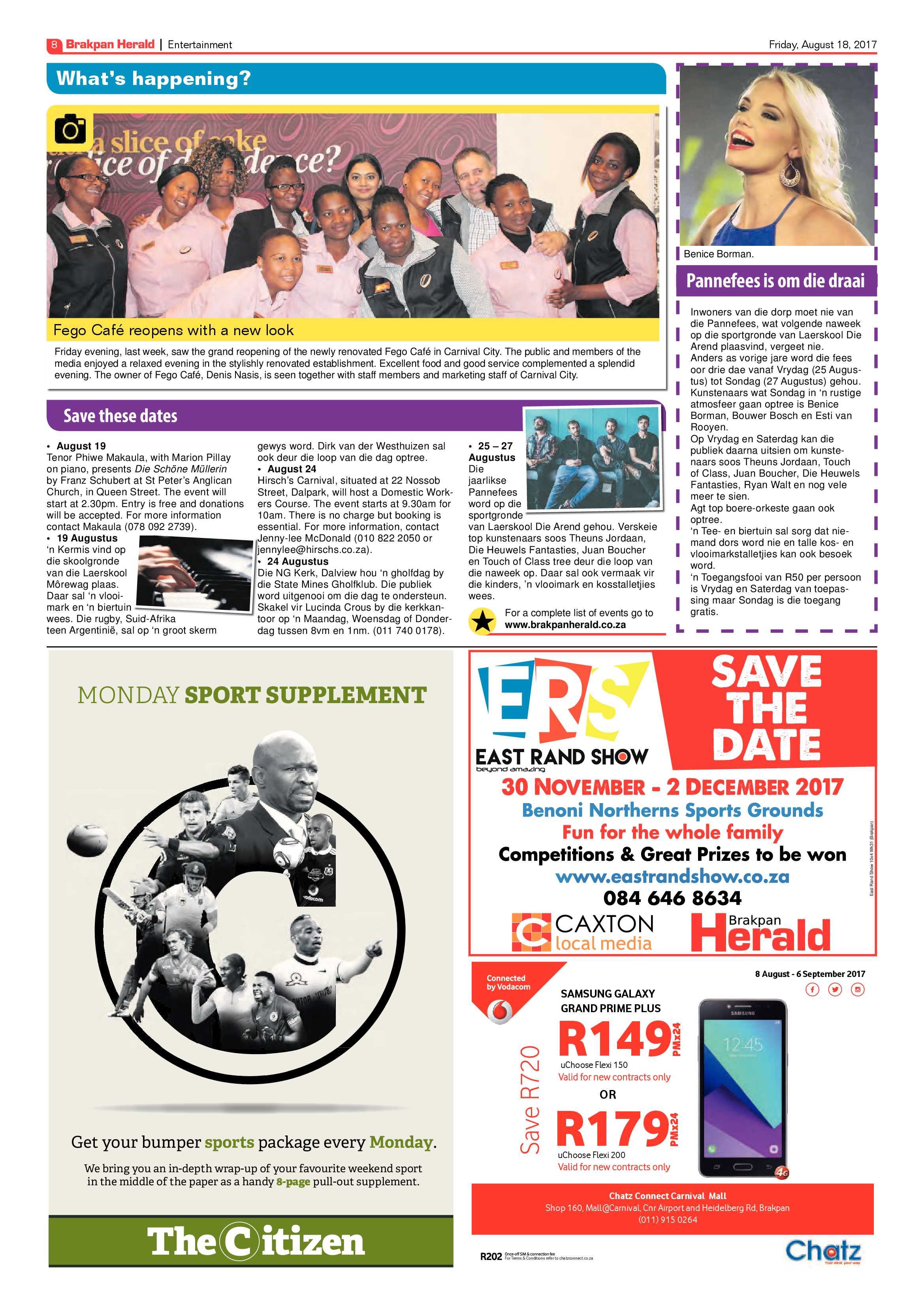 Brakpan Herald 18 August 2017 page 8