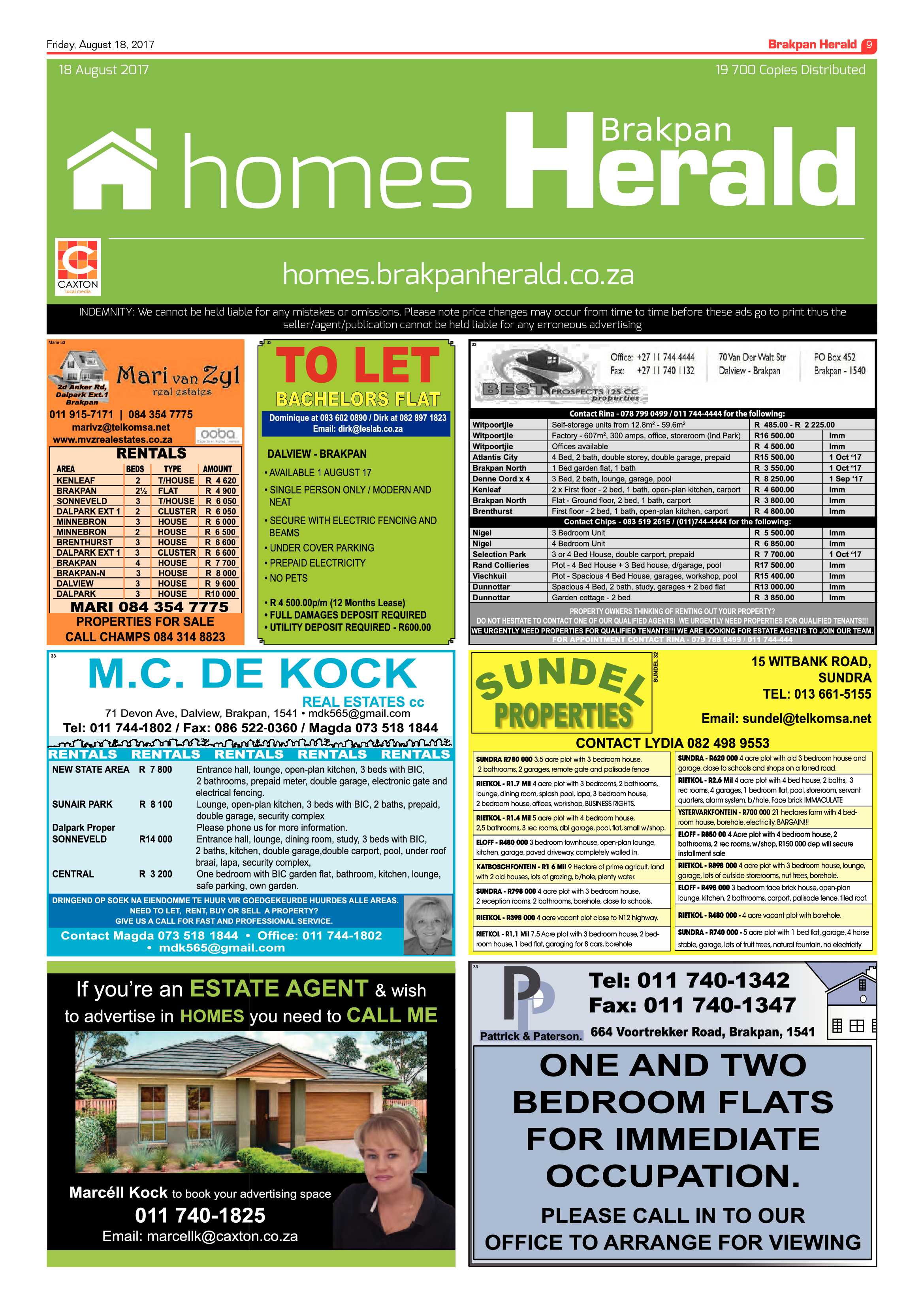 Brakpan Herald 18 August 2017 page 9