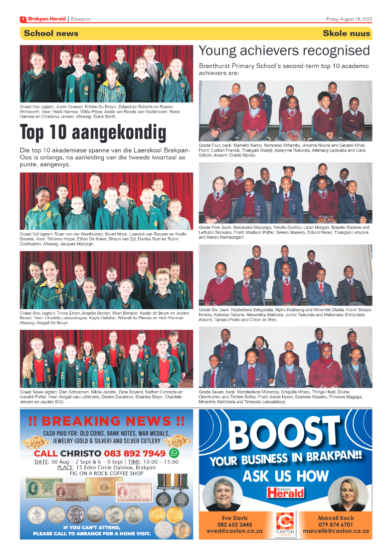 Brakpan Herald 18 August 2022 page 4