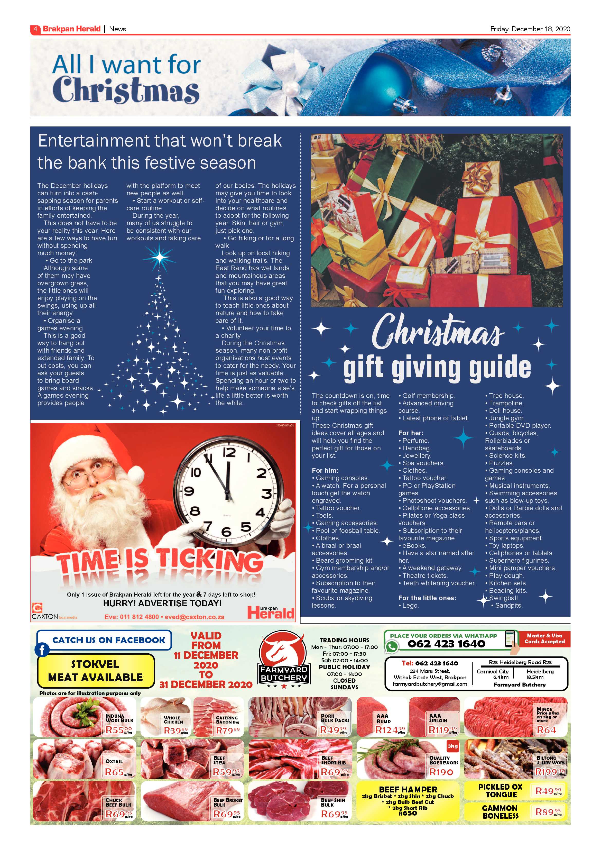 Brakpan Herald 18 December 2020 page 4