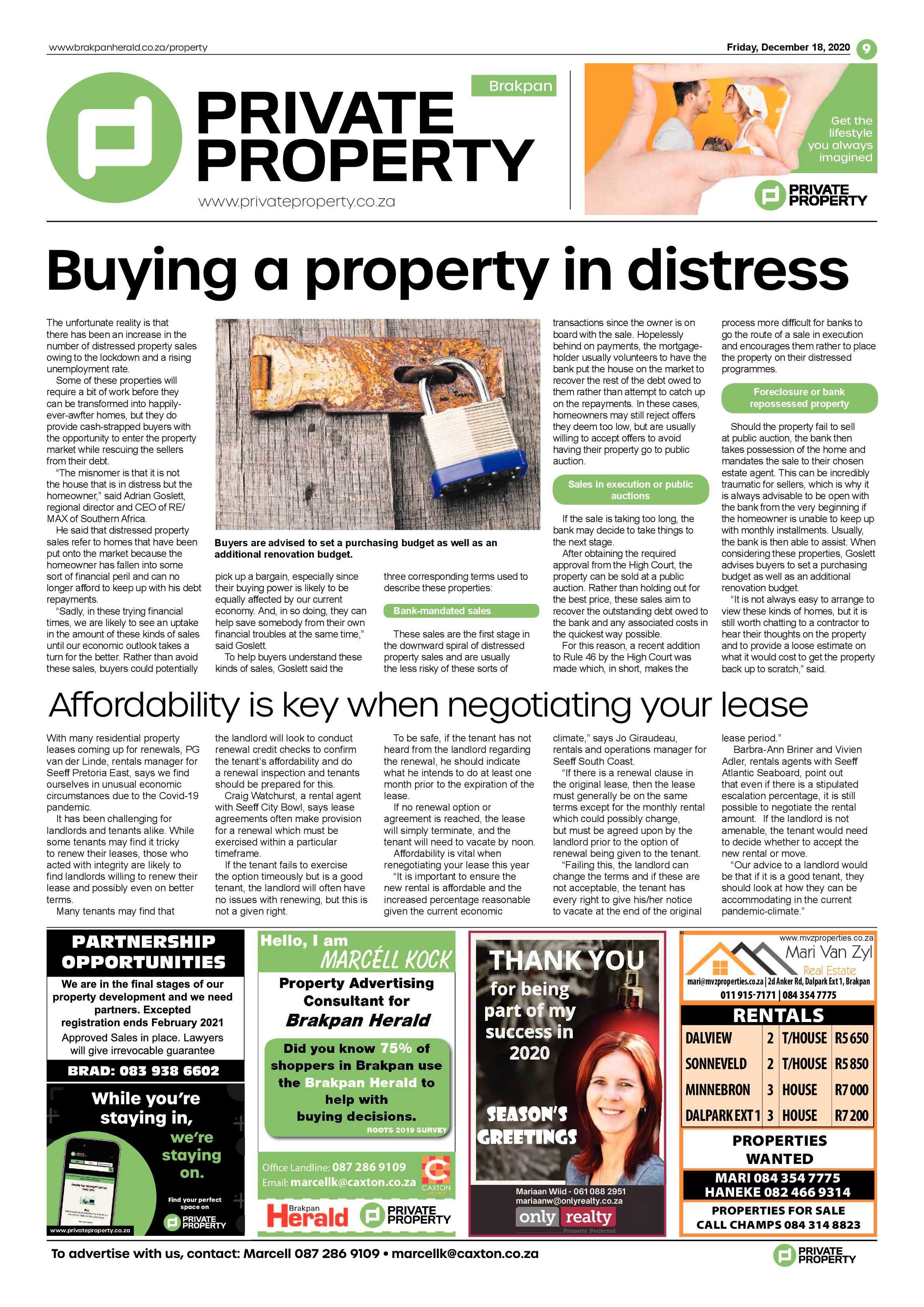 Brakpan Herald 18 December 2020 page 9