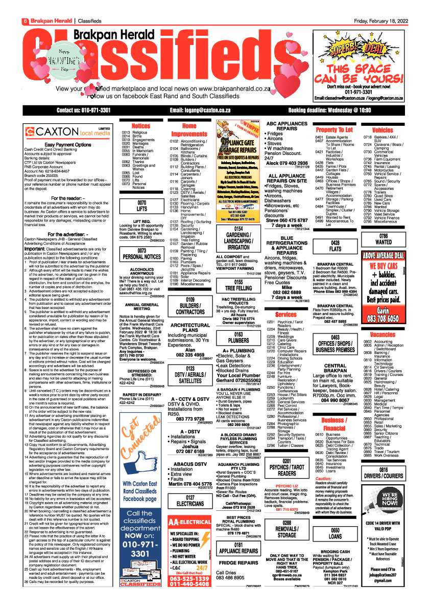 Brakpan Herald 18 February 2022 page 6