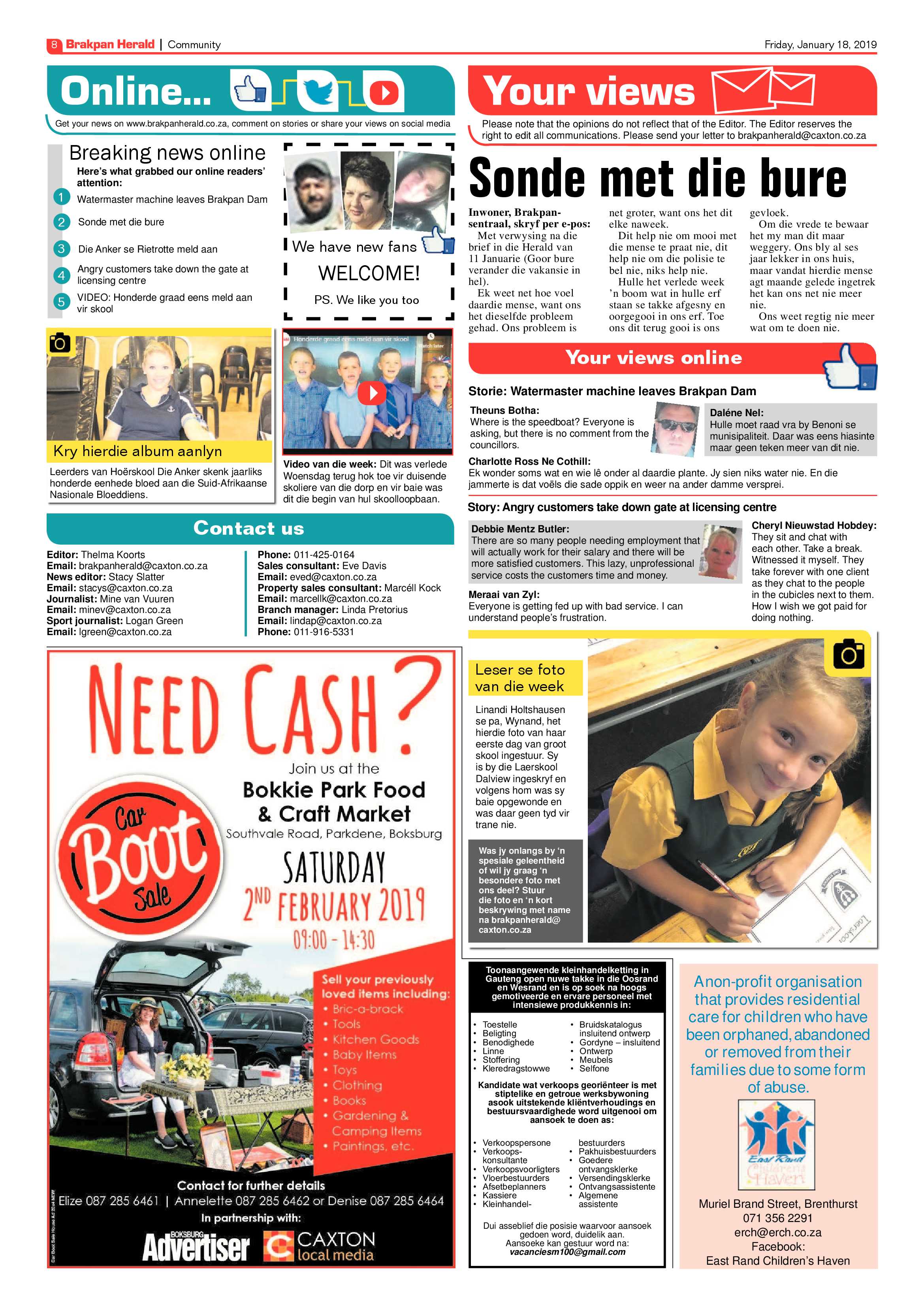 Brakpan Herald 18 January 2019 page 8