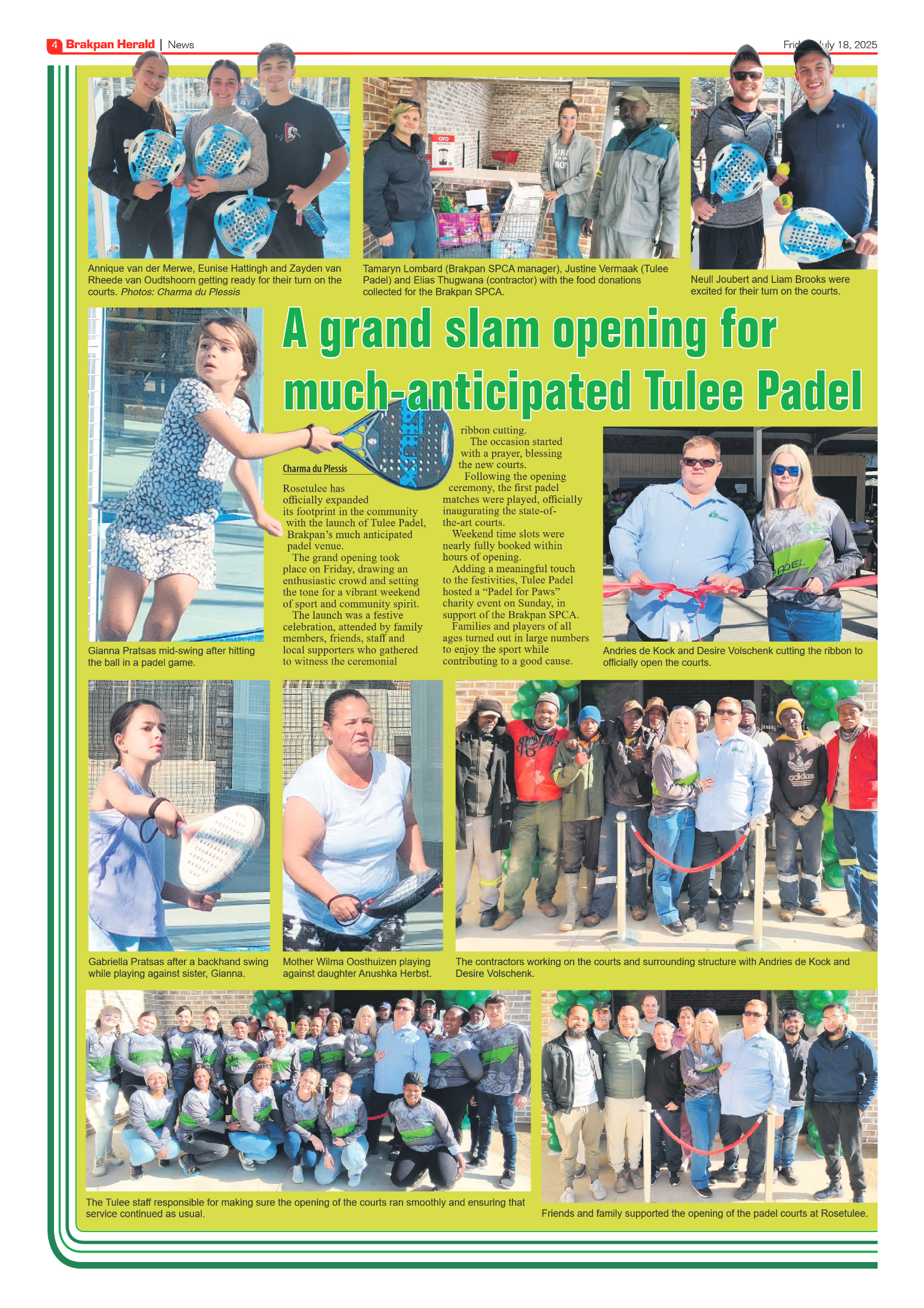 Brakpan Herald 18 July 2025 page 4