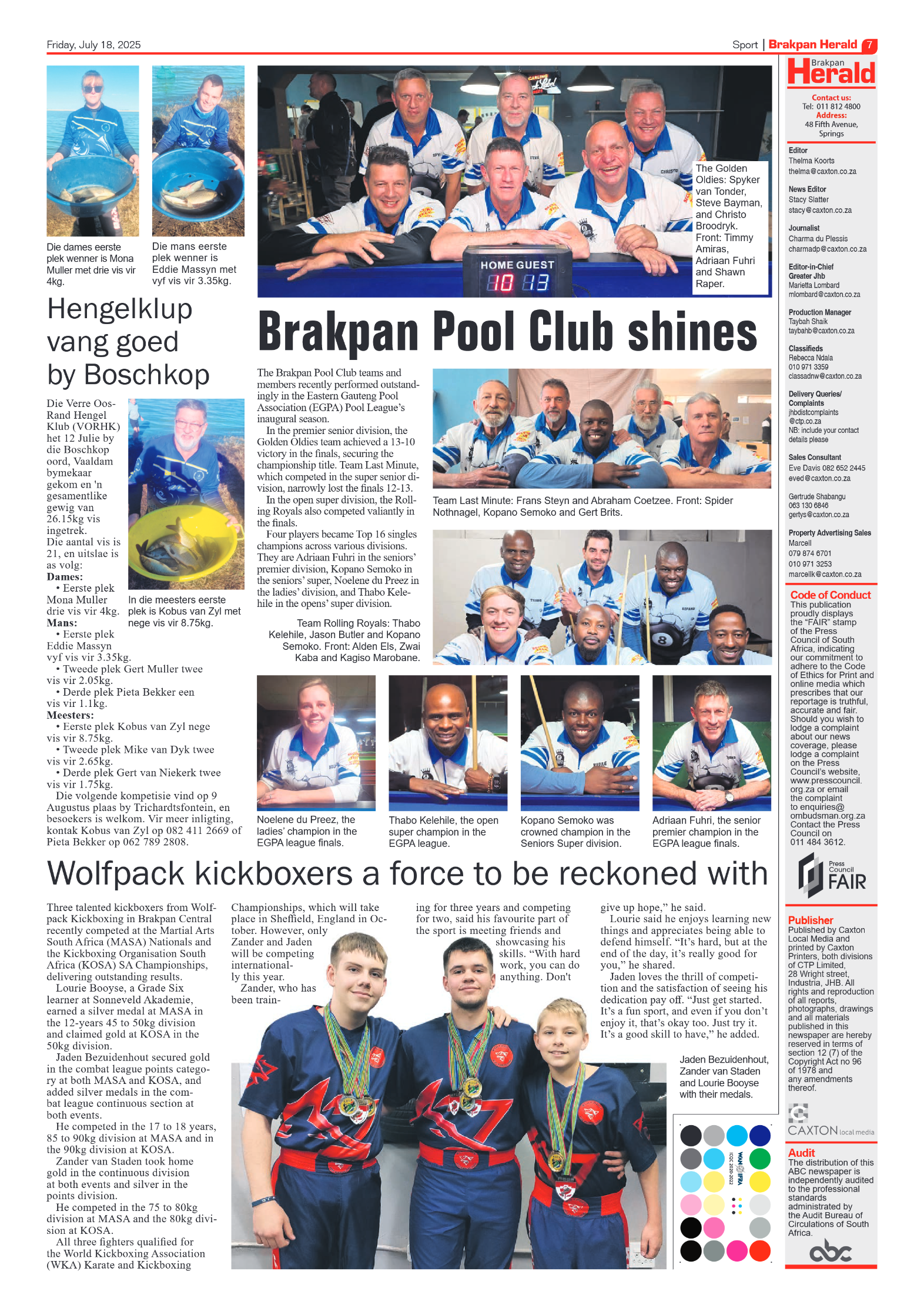 Brakpan Herald 18 July 2025 page 7