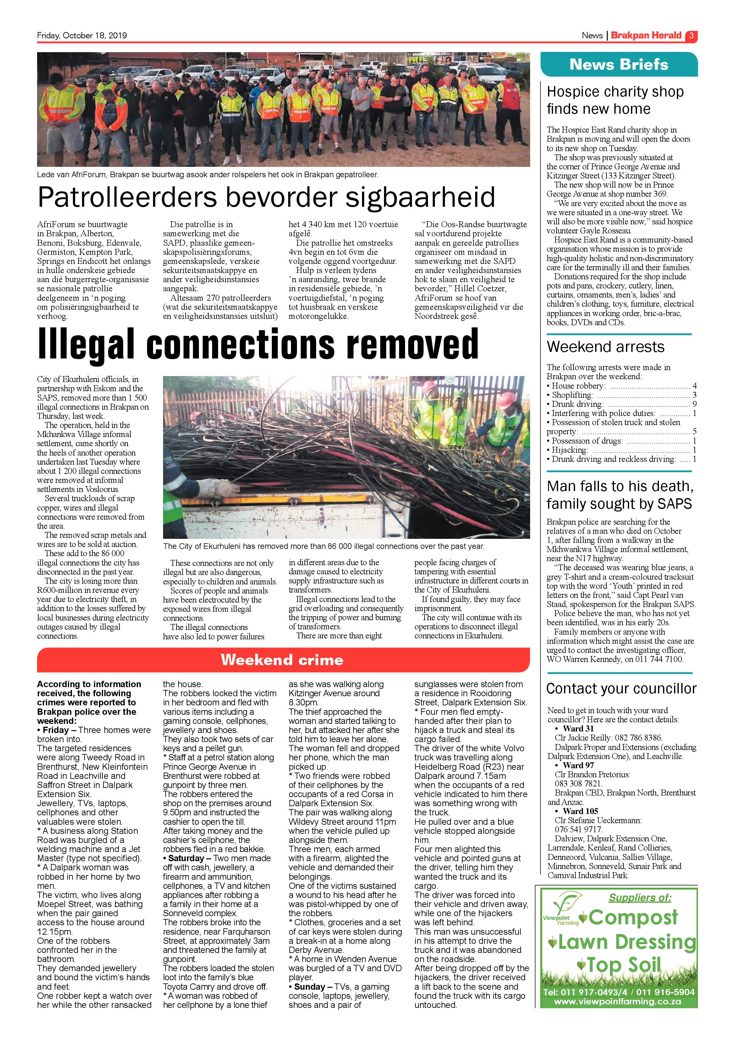 Brakpan Herald 18 October 2019 page 3