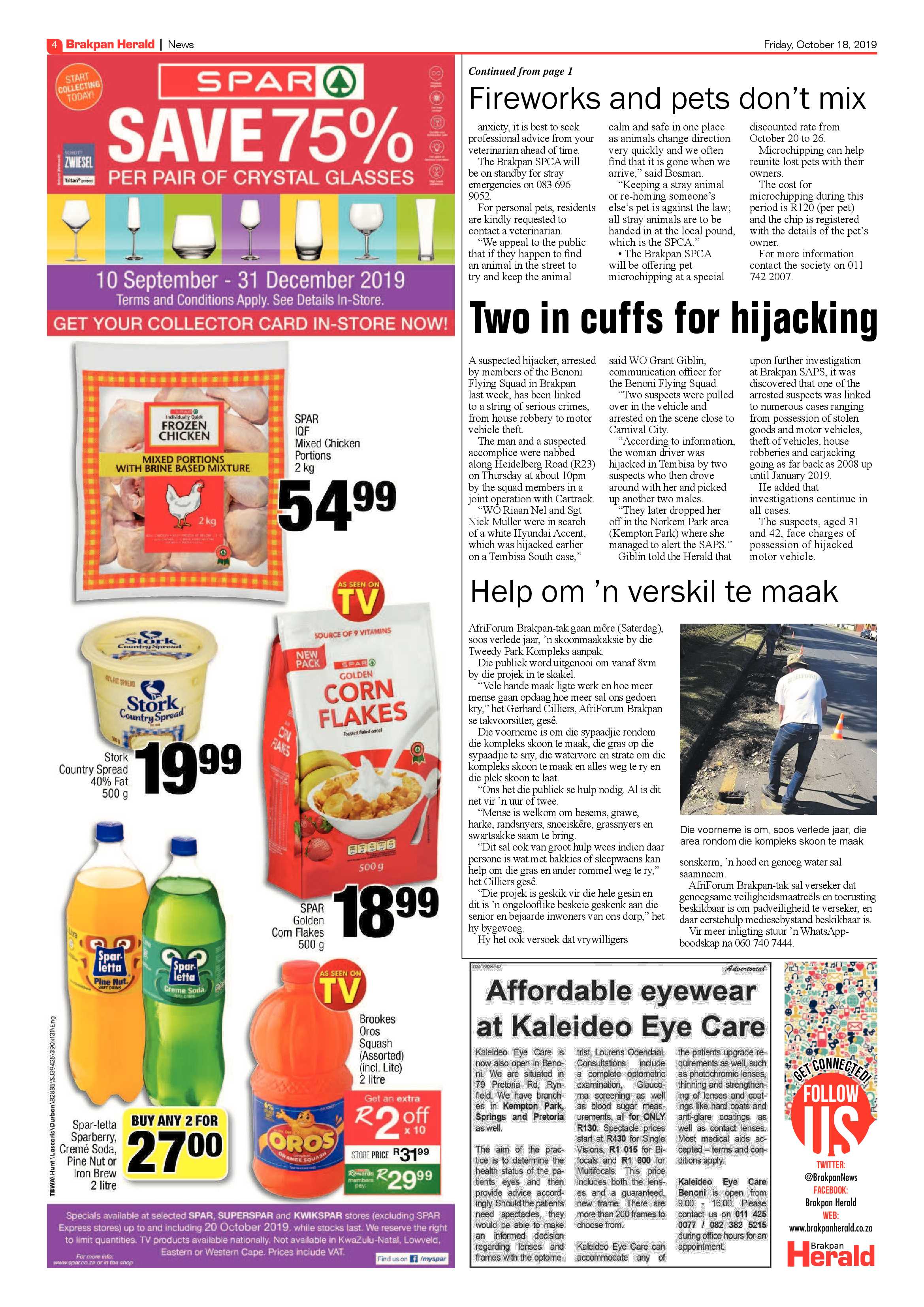 Brakpan Herald 18 October 2019 page 4