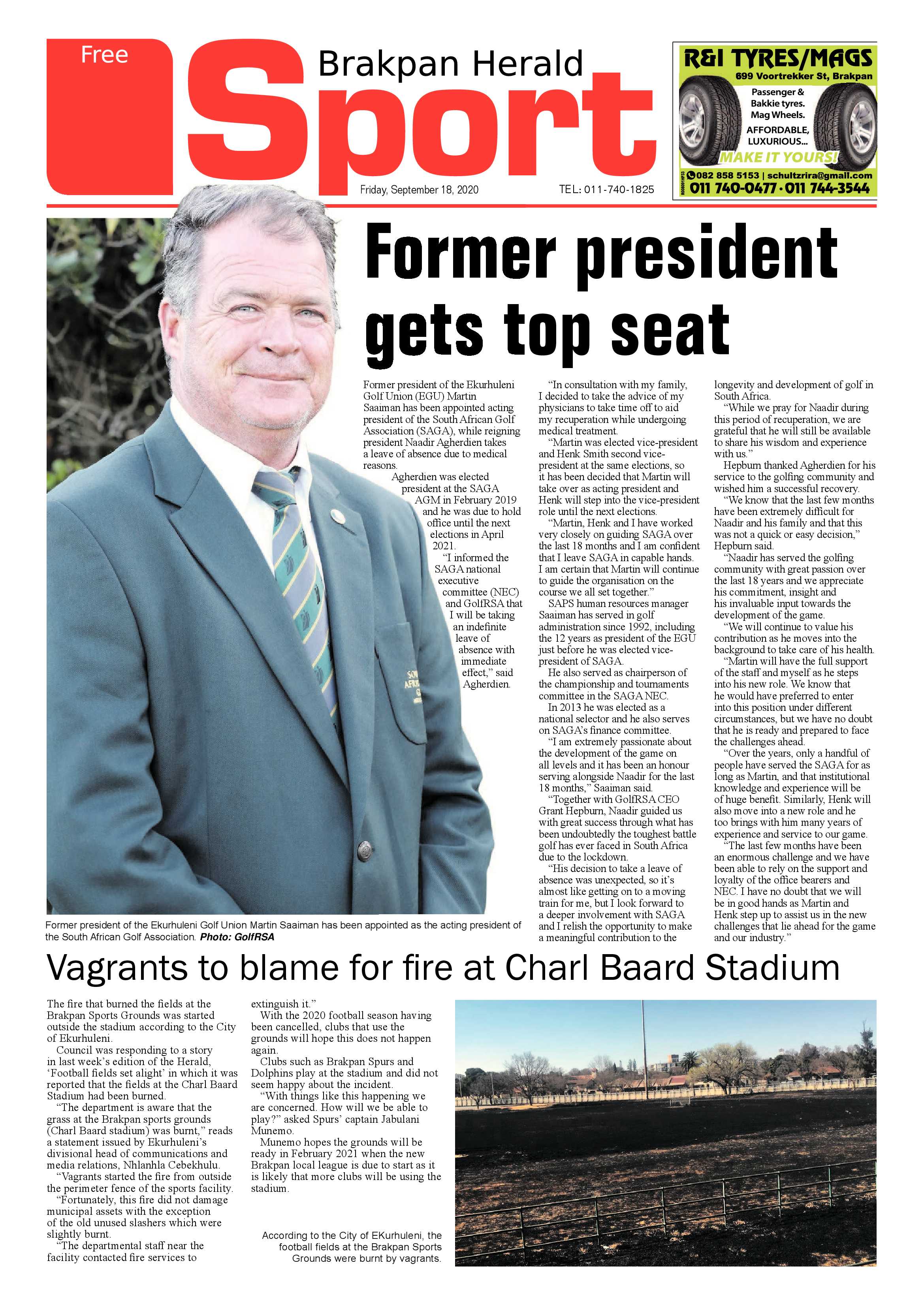Brakpan Herald 18 September 2020 page 12