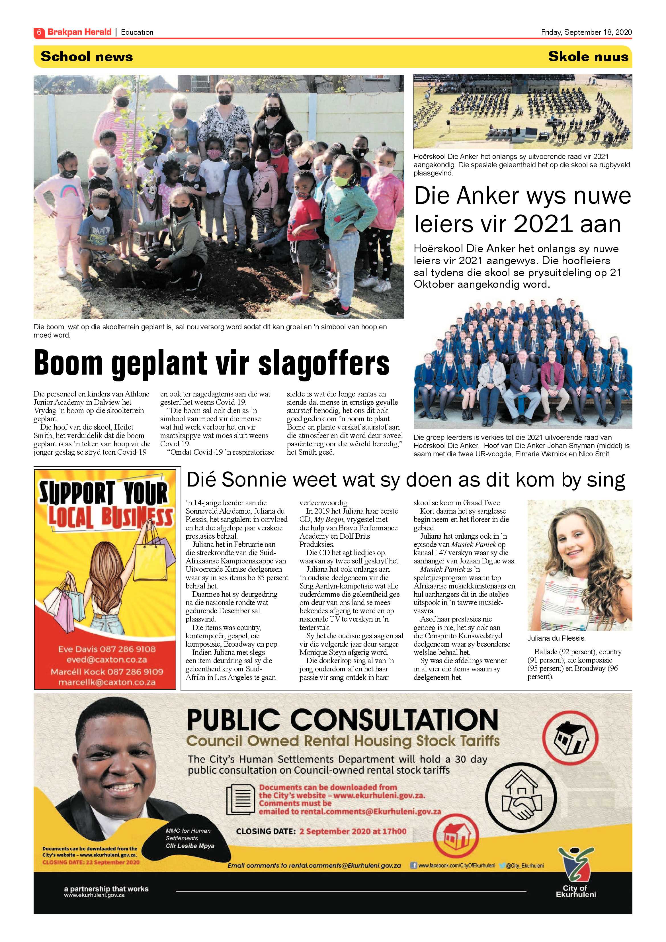 Brakpan Herald 18 September 2020 page 6