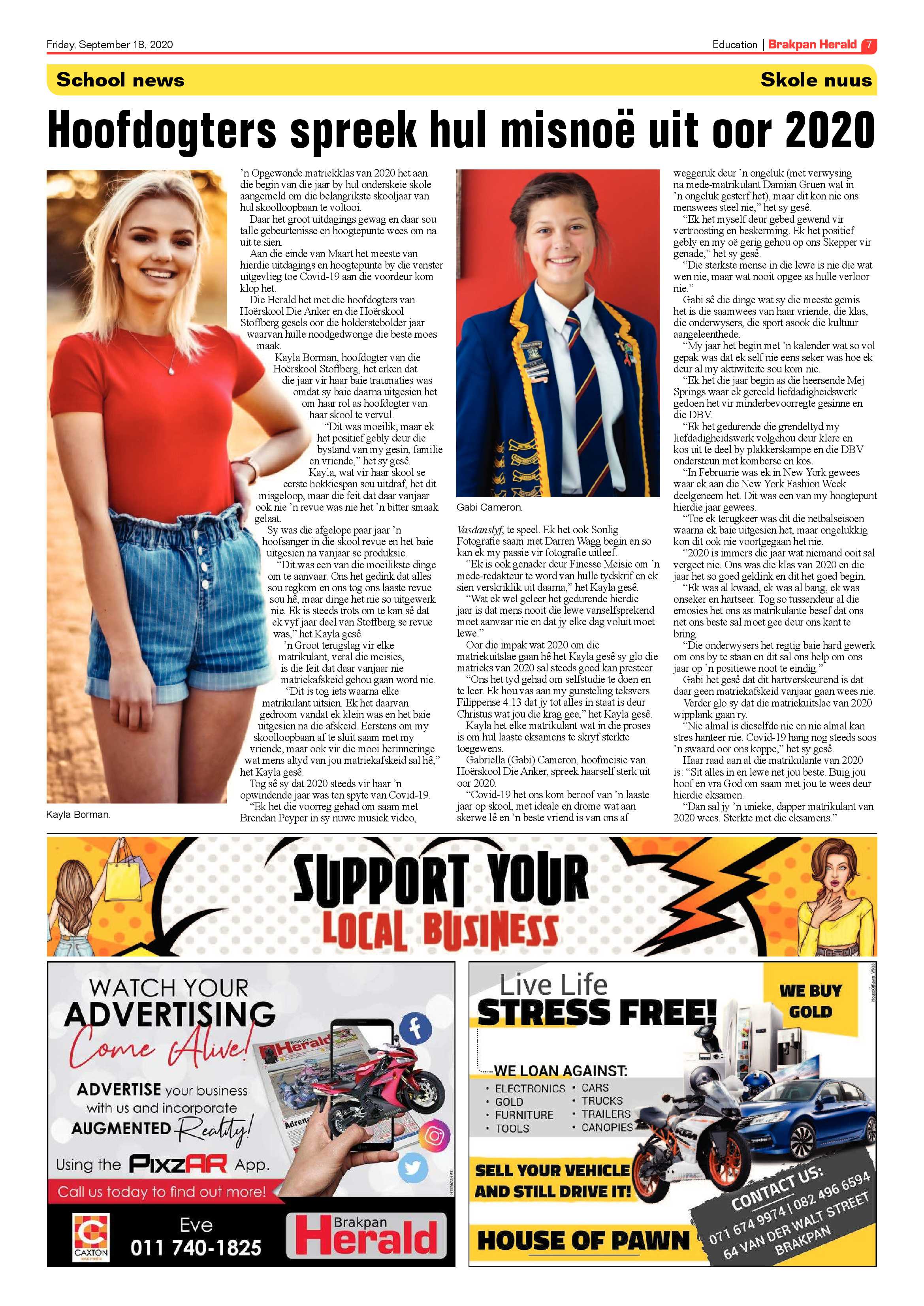 Brakpan Herald 18 September 2020 page 7