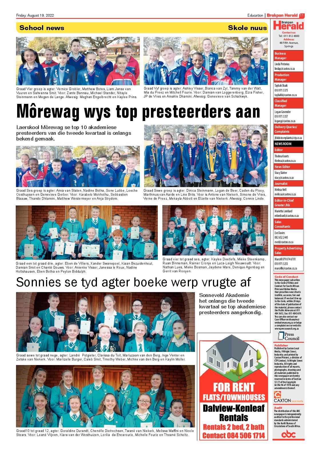 Brakpan Herald 19 Aug 2022 page 11