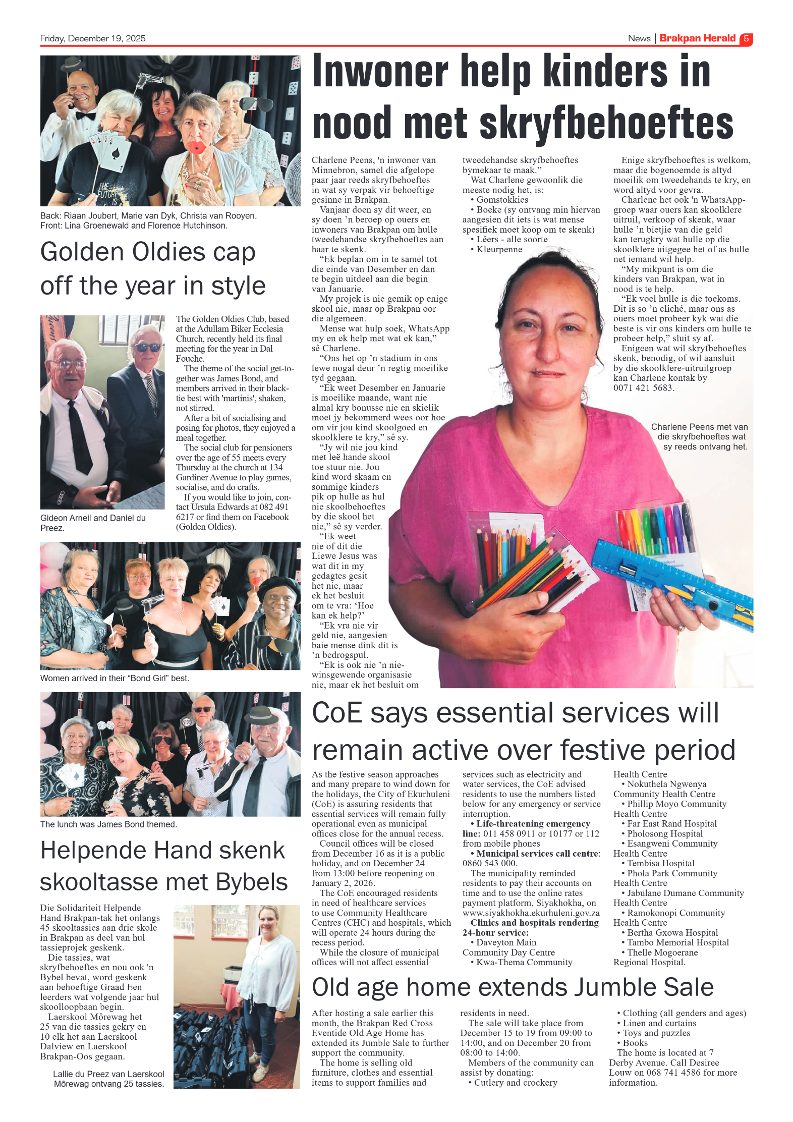 Brakpan Herald 19 December 2025 page 5