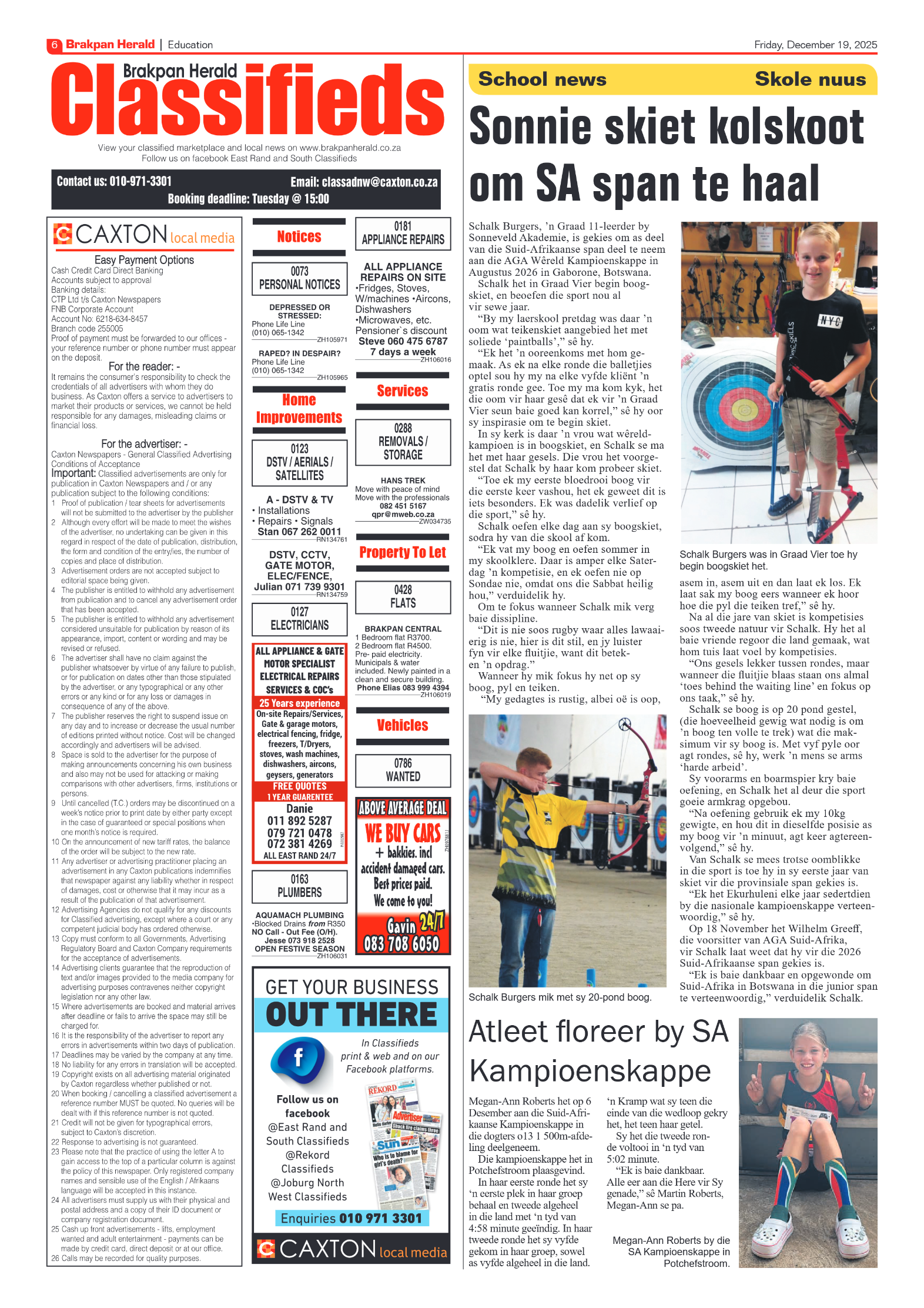 Brakpan Herald 19 December 2025 page 6