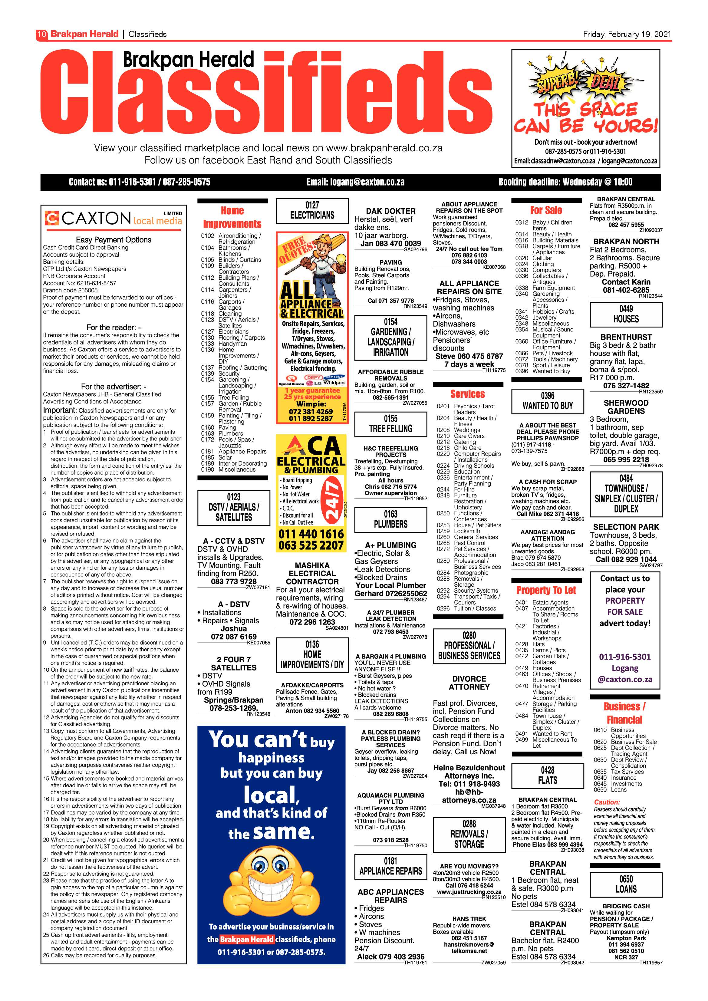 Brakpan Herald 19 February 2021 page 10