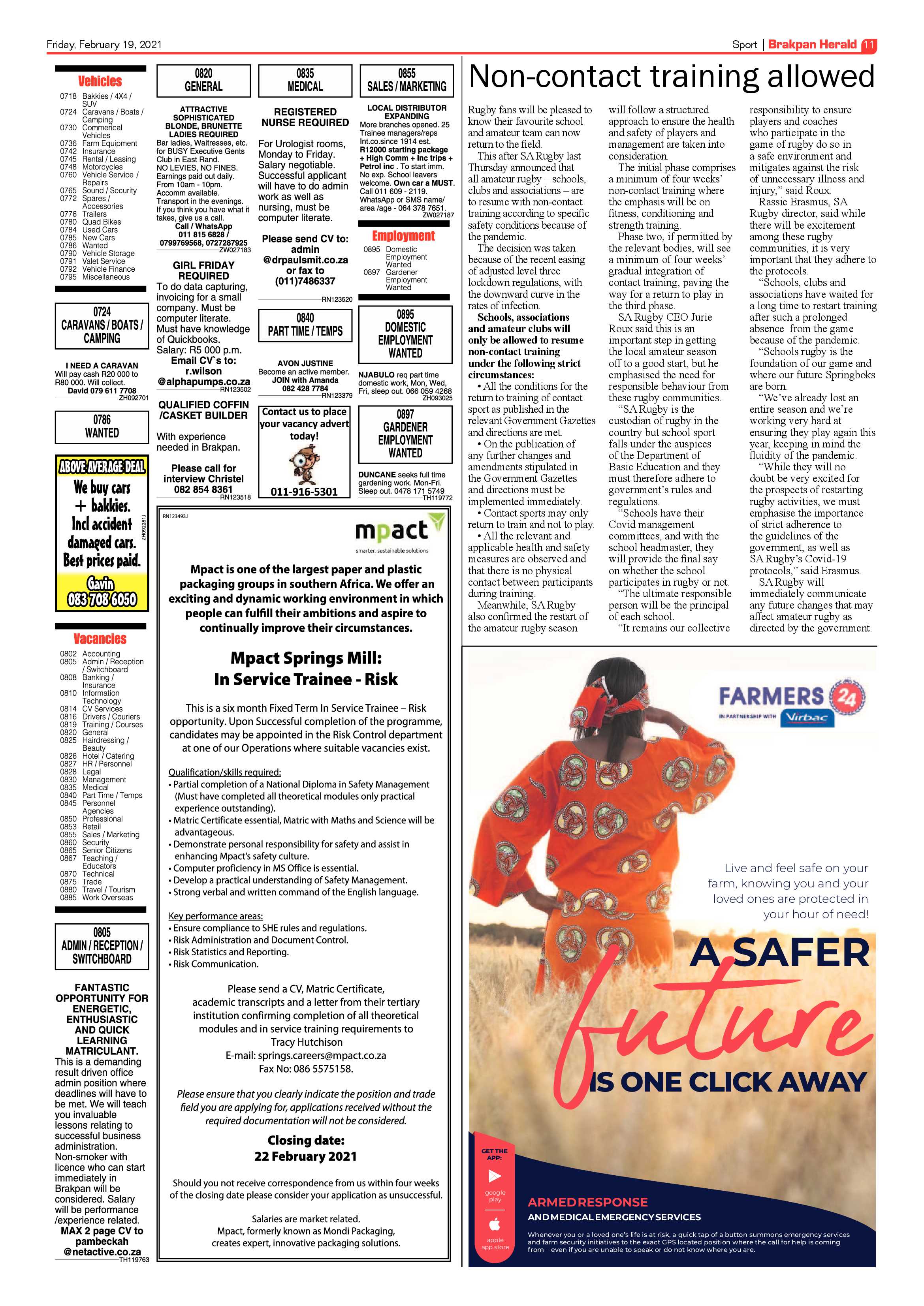 Brakpan Herald 19 February 2021 page 11