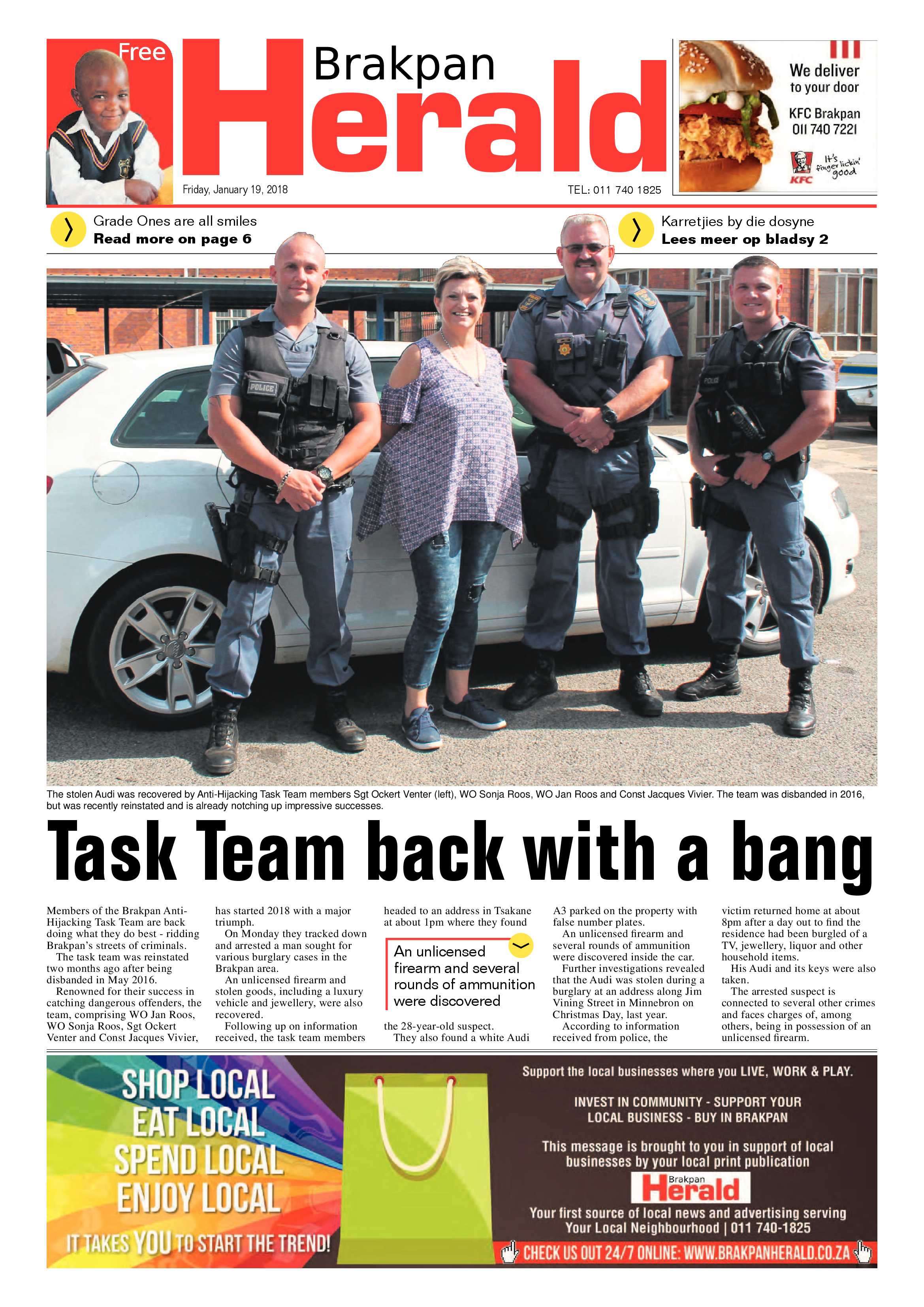 Brakpan Herald 19 January 2018 page 1
